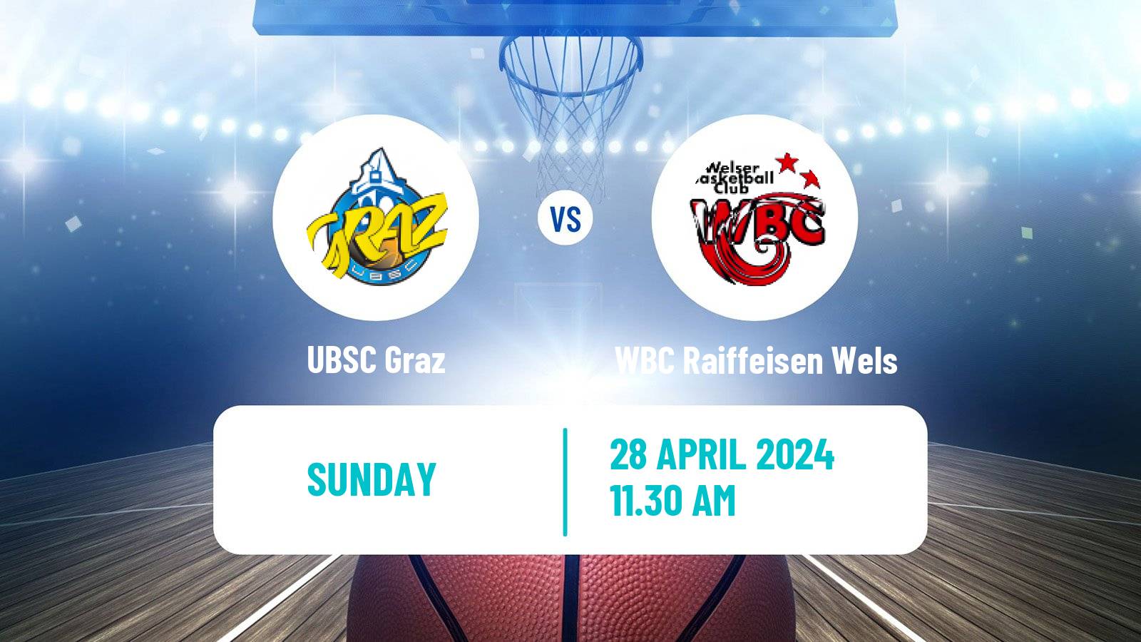 Basketball Austrian Superliga Basketball UBSC Graz - WBC Raiffeisen Wels