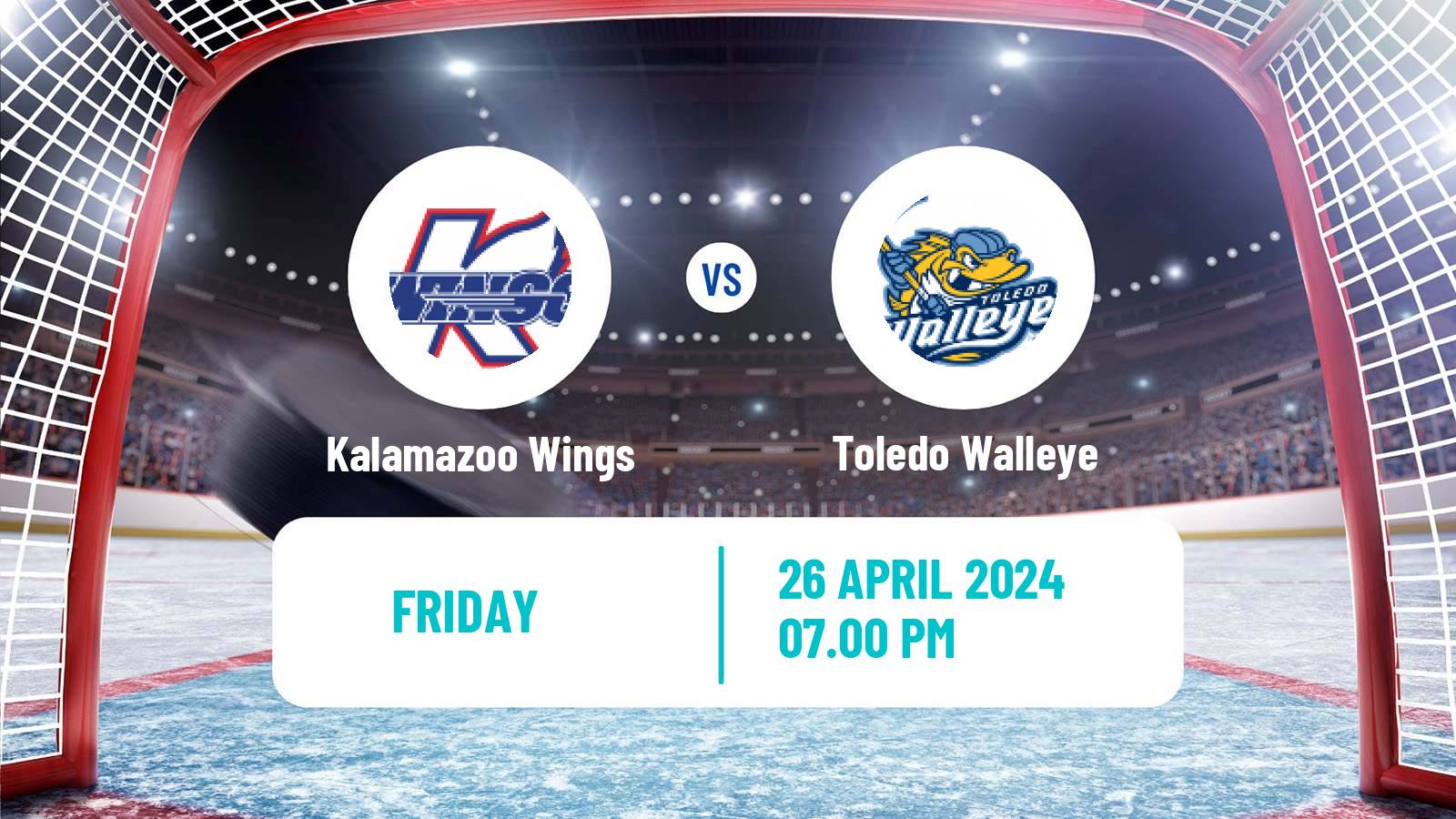 Hockey ECHL Kalamazoo Wings - Toledo Walleye