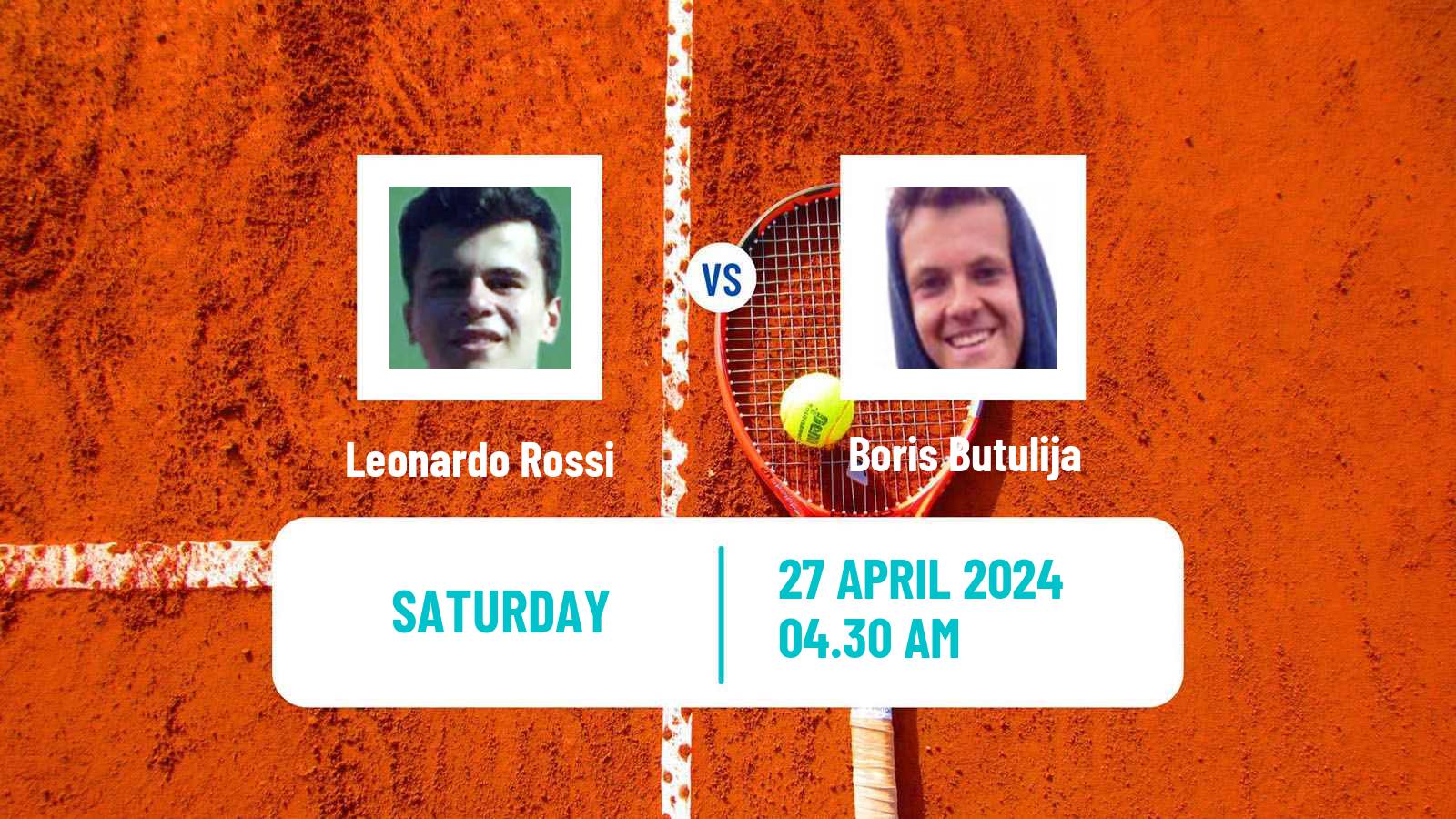 Tennis ITF M15 Kursumlijska Banja 2 Men Leonardo Rossi - Boris Butulija