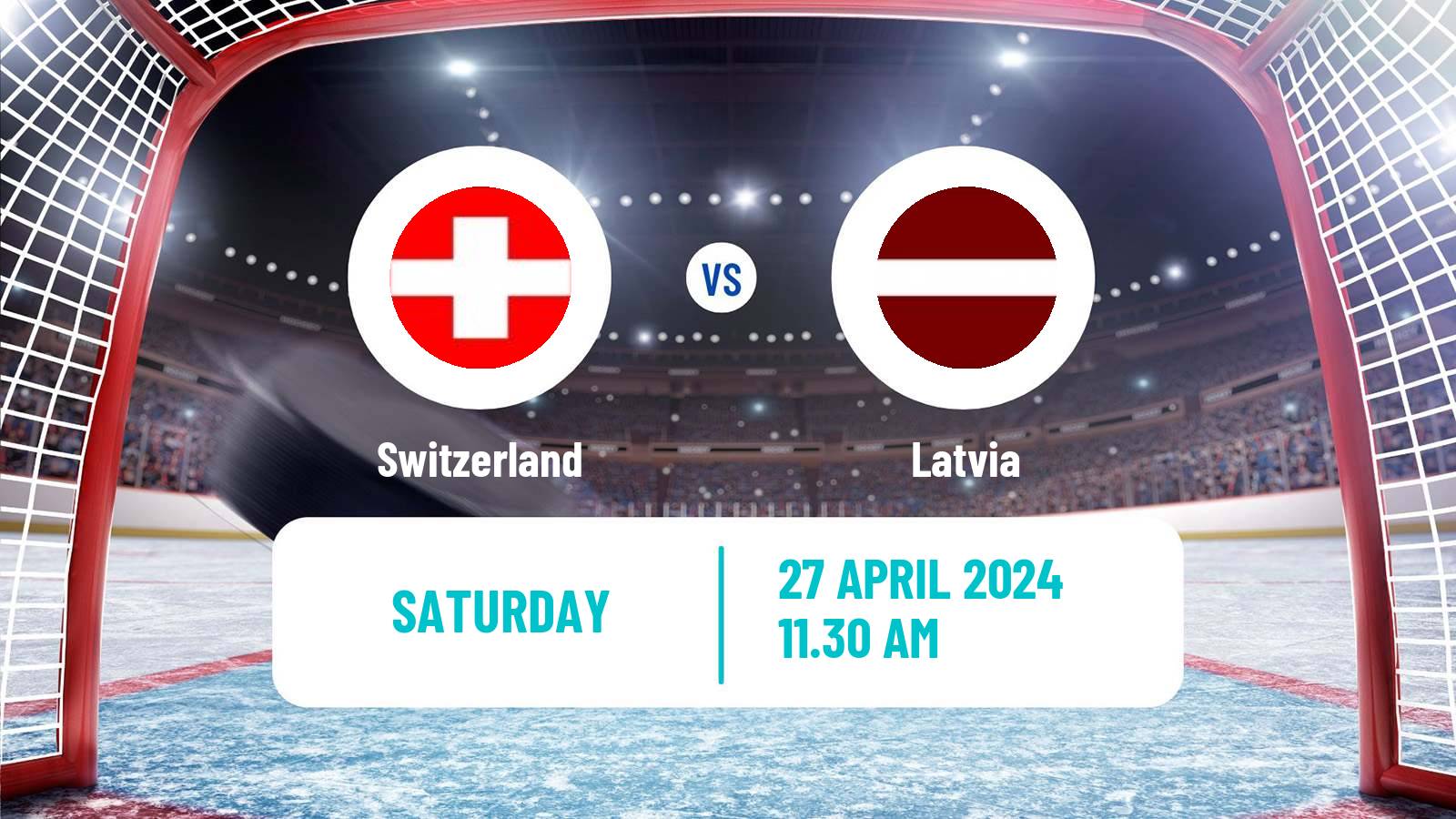 Hockey Friendly International Ice Hockey Switzerland - Latvia
