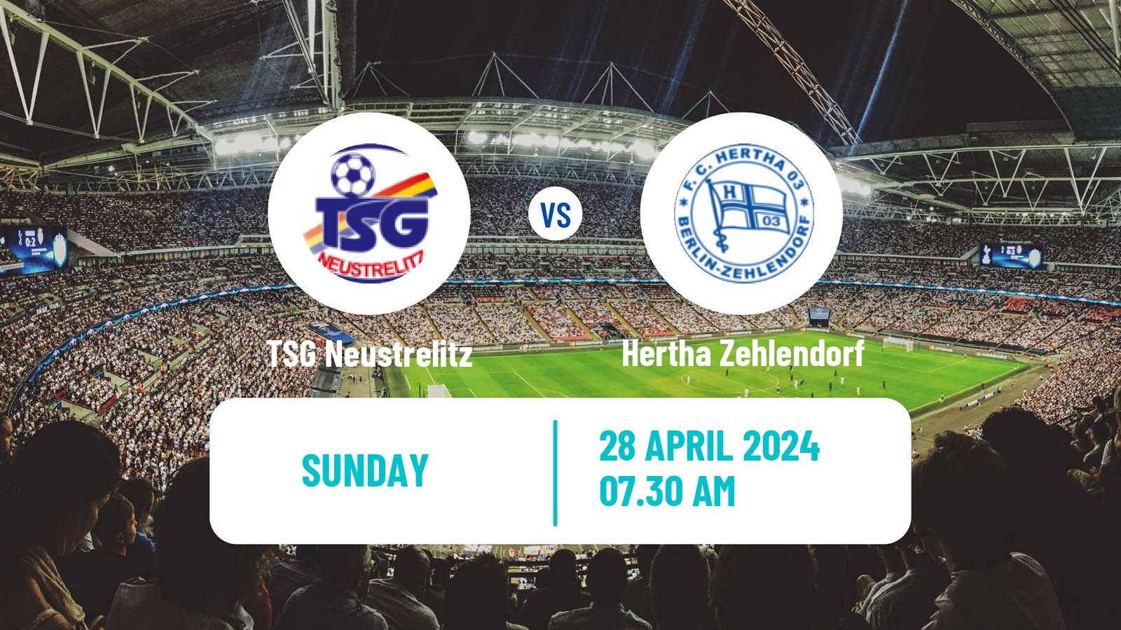 Soccer German Oberliga NOFV-Nord TSG Neustrelitz - Hertha Zehlendorf