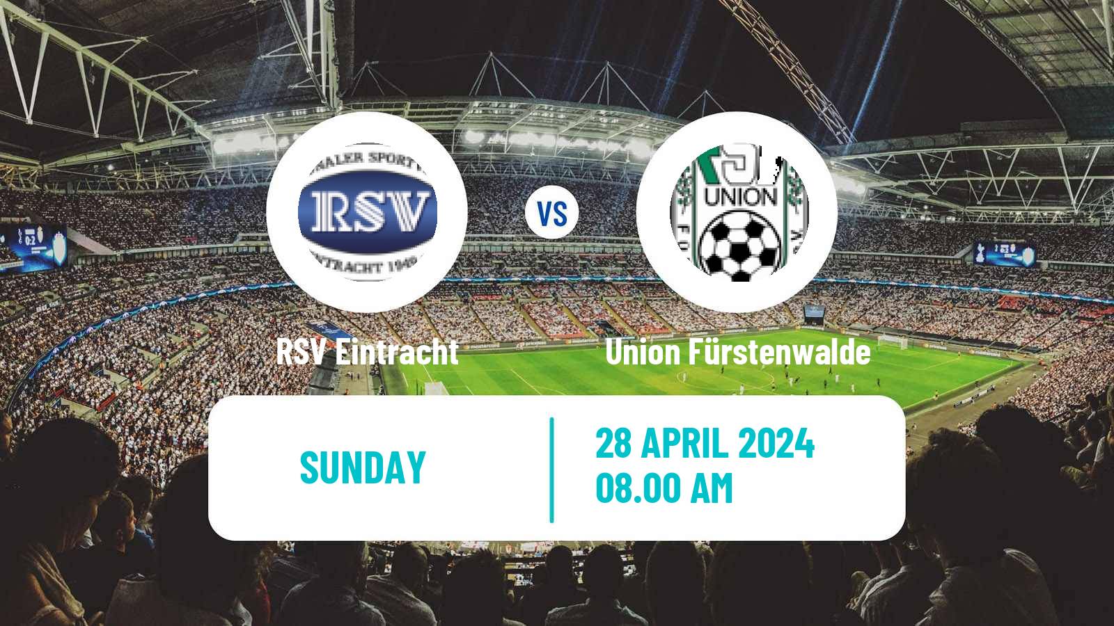 Soccer German Oberliga NOFV-Nord RSV Eintracht - Union Fürstenwalde