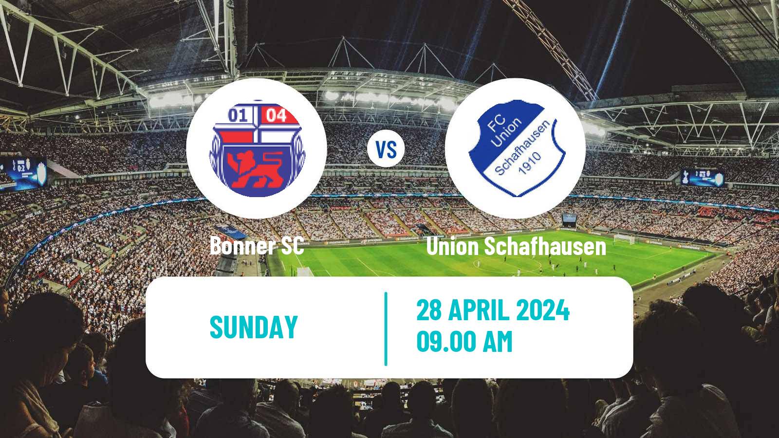 Soccer German Oberliga Mittelrhein Bonner - Union Schafhausen