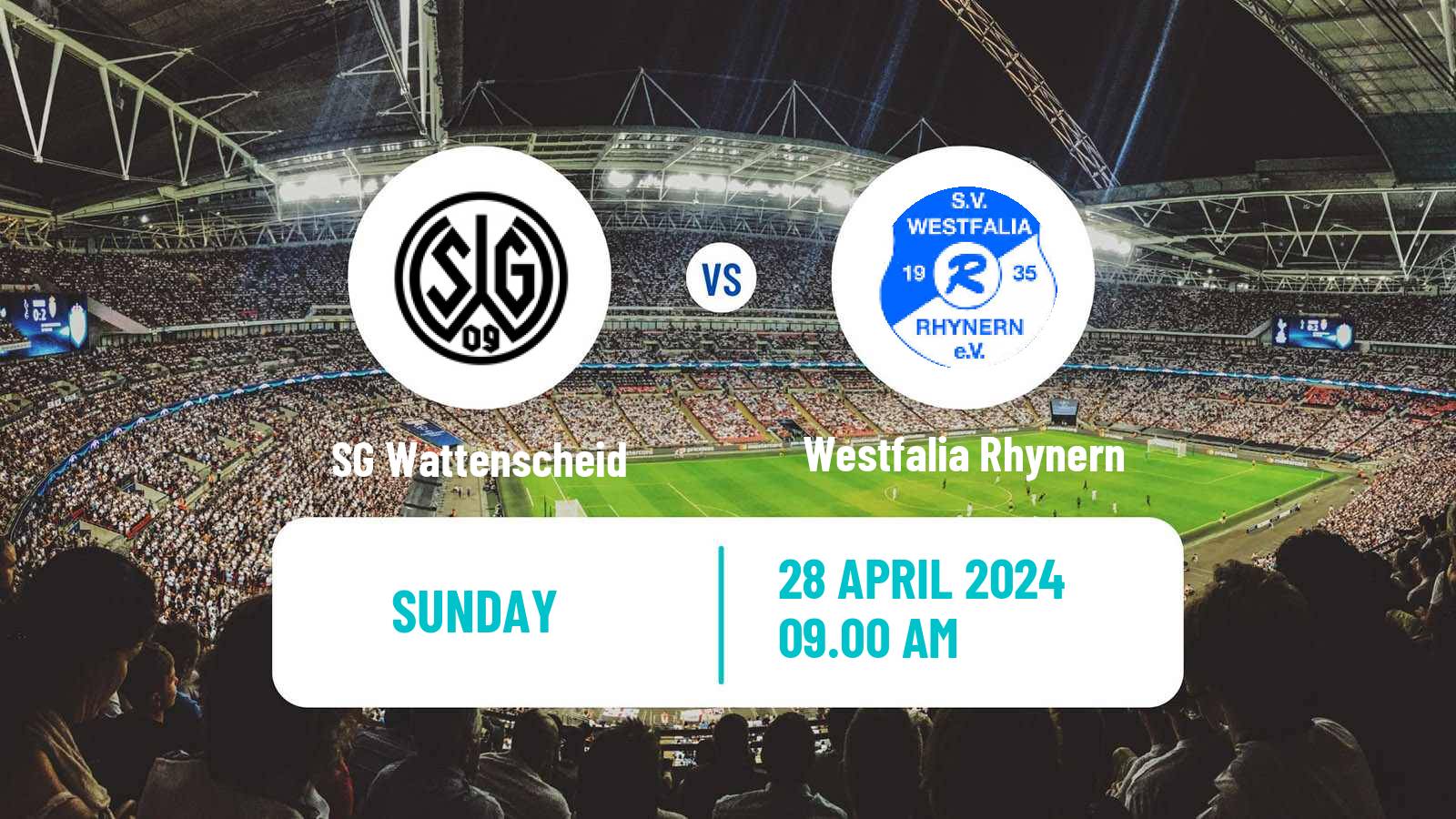 Soccer German Oberliga Westfalen SG Wattenscheid - Westfalia Rhynern