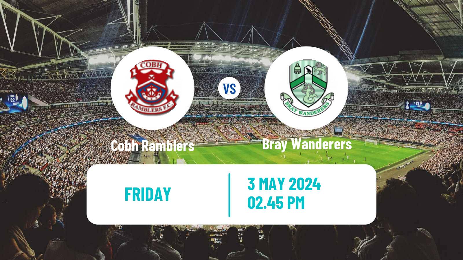 Soccer Irish Division 1 Cobh Ramblers - Bray Wanderers
