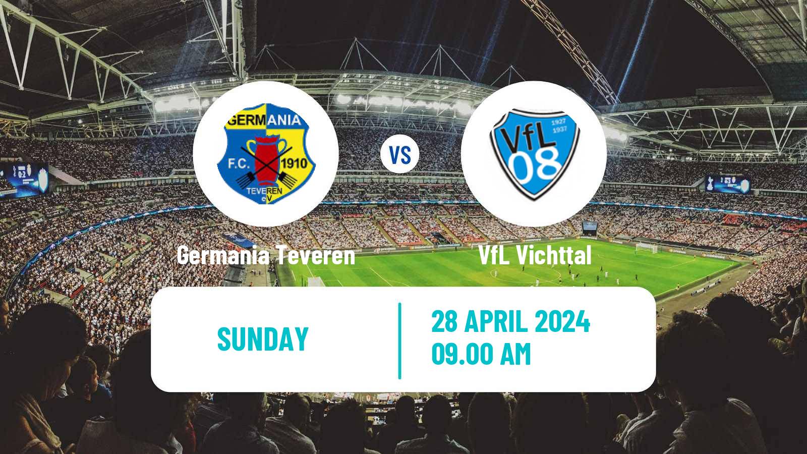 Soccer German Oberliga Mittelrhein Germania Teveren - Vichttal