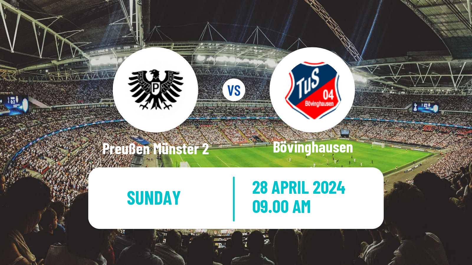 Soccer German Oberliga Westfalen Preußen Münster 2 - Bövinghausen