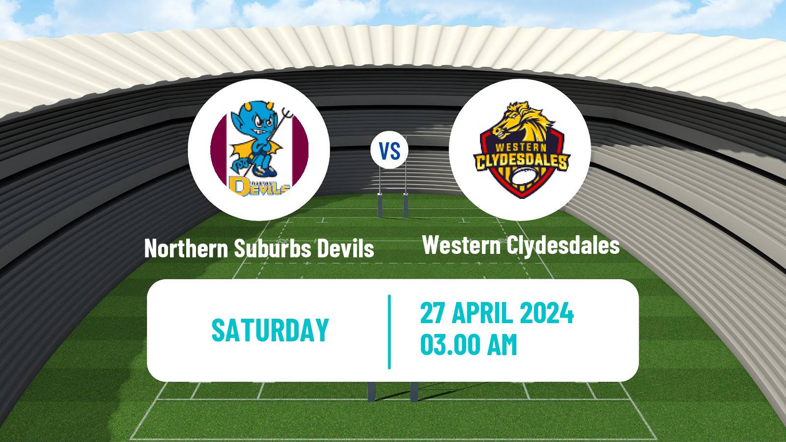 Rugby league Australian Queensland Cup Northern Suburbs Devils - Western Clydesdales