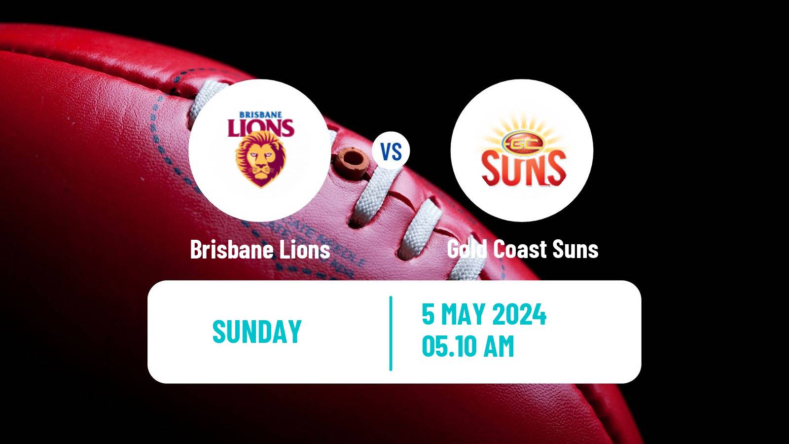Aussie rules AFL Brisbane Lions - Gold Coast Suns