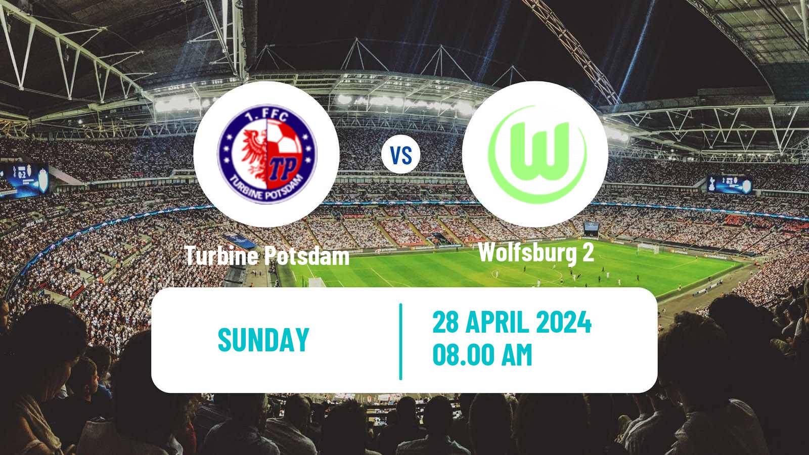 Soccer German 2 Bundesliga Women Turbine Potsdam - Wolfsburg 2