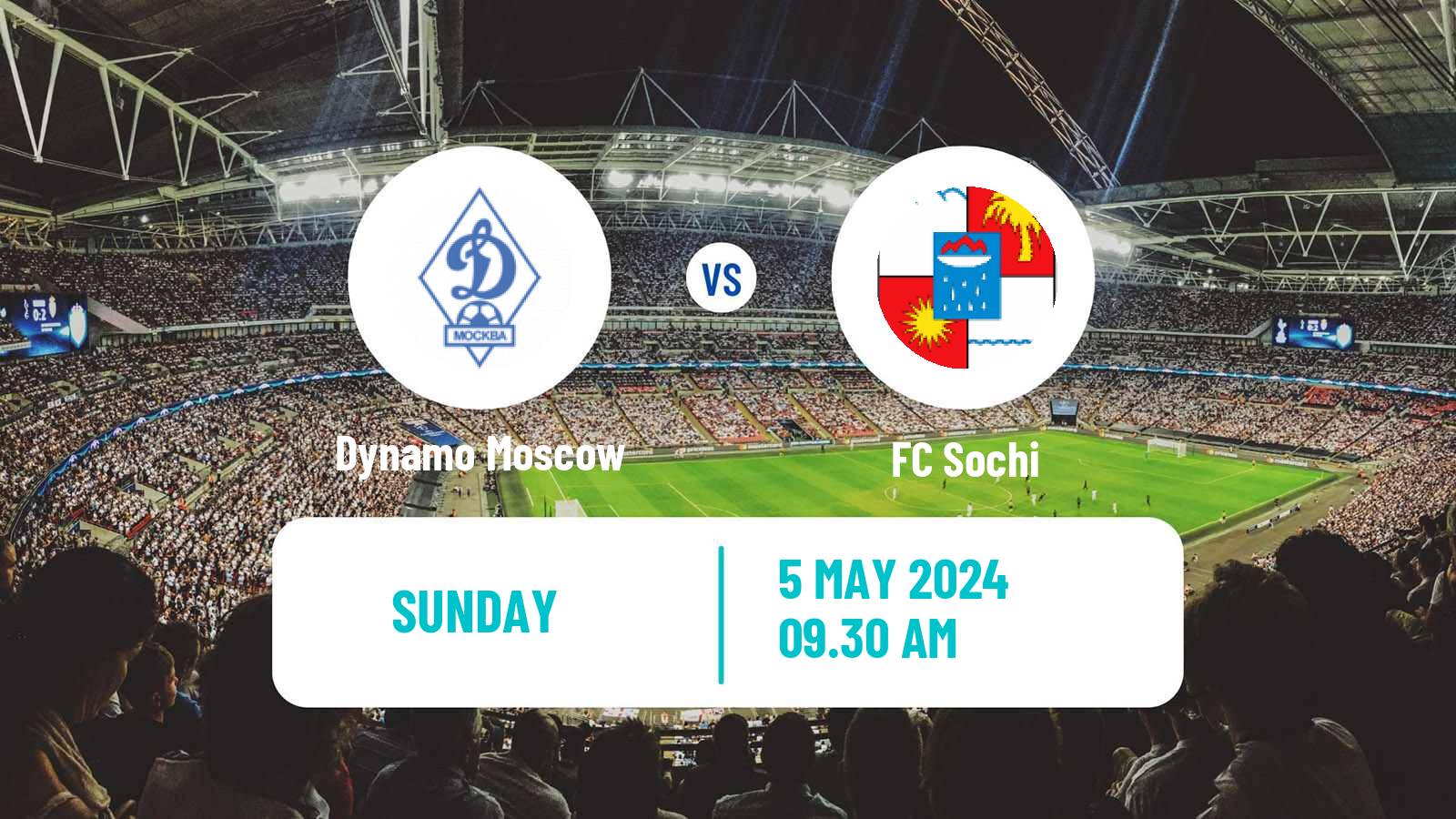Soccer Russian Premier League Dynamo Moscow - Sochi