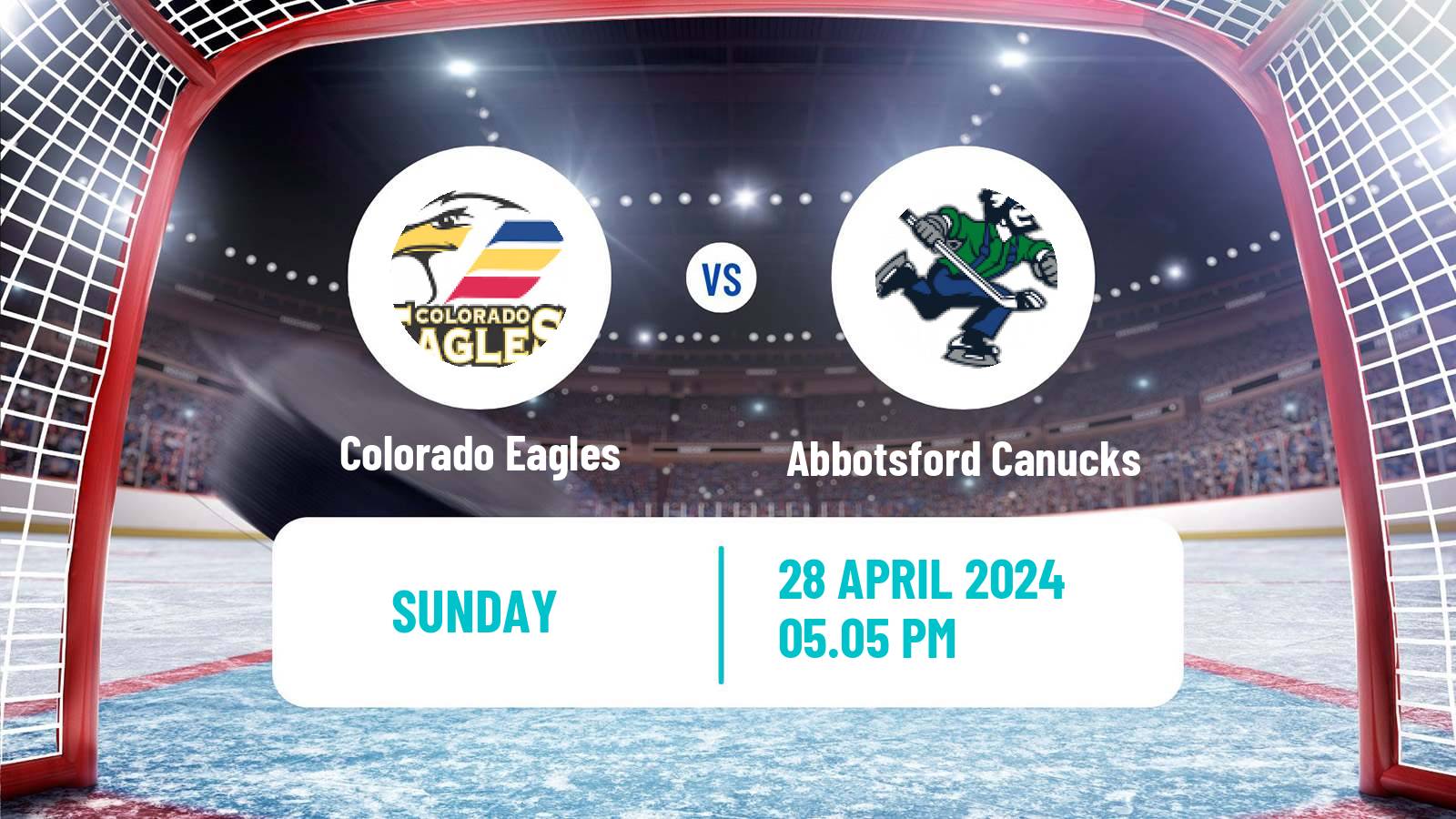 Hockey AHL Colorado Eagles - Abbotsford Canucks