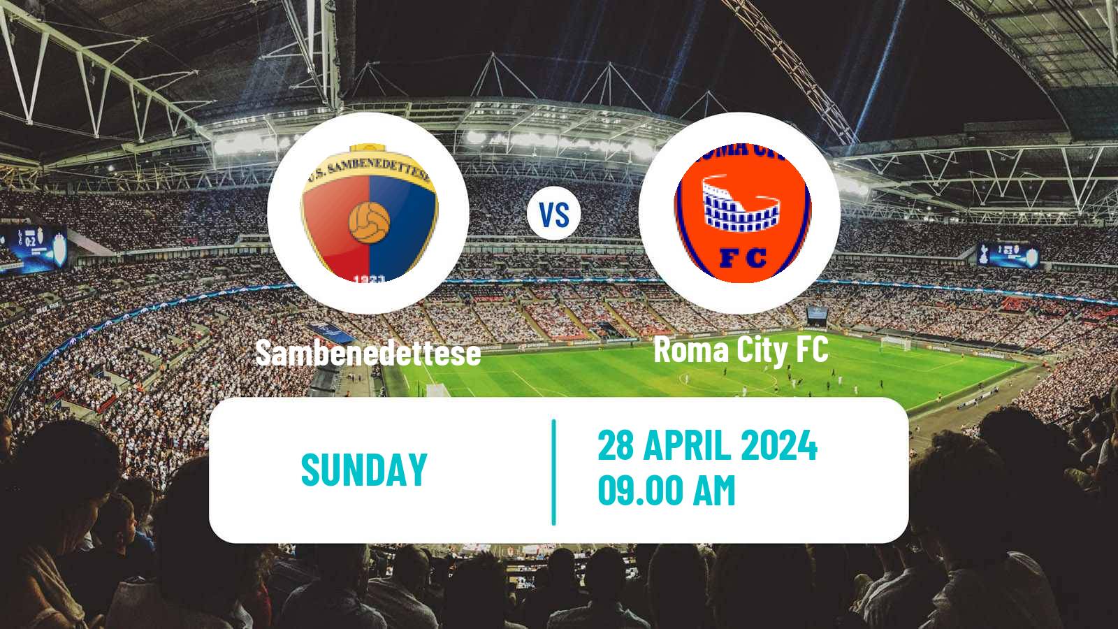 Soccer Italian Serie D - Group F Sambenedettese - Roma City