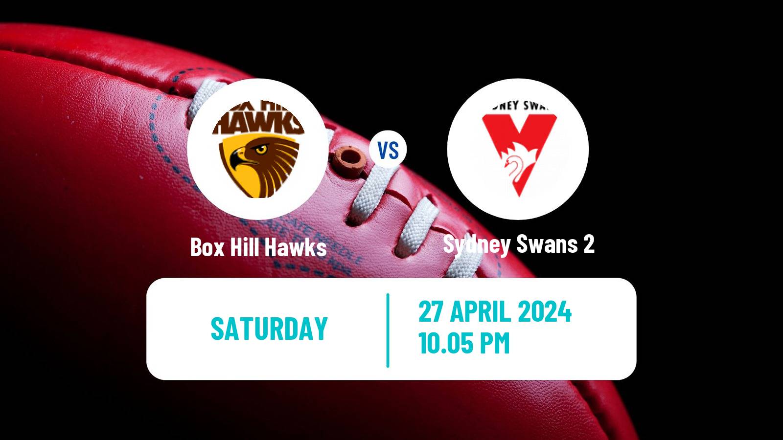 Aussie rules VFL Box Hill Hawks - Sydney Swans 2
