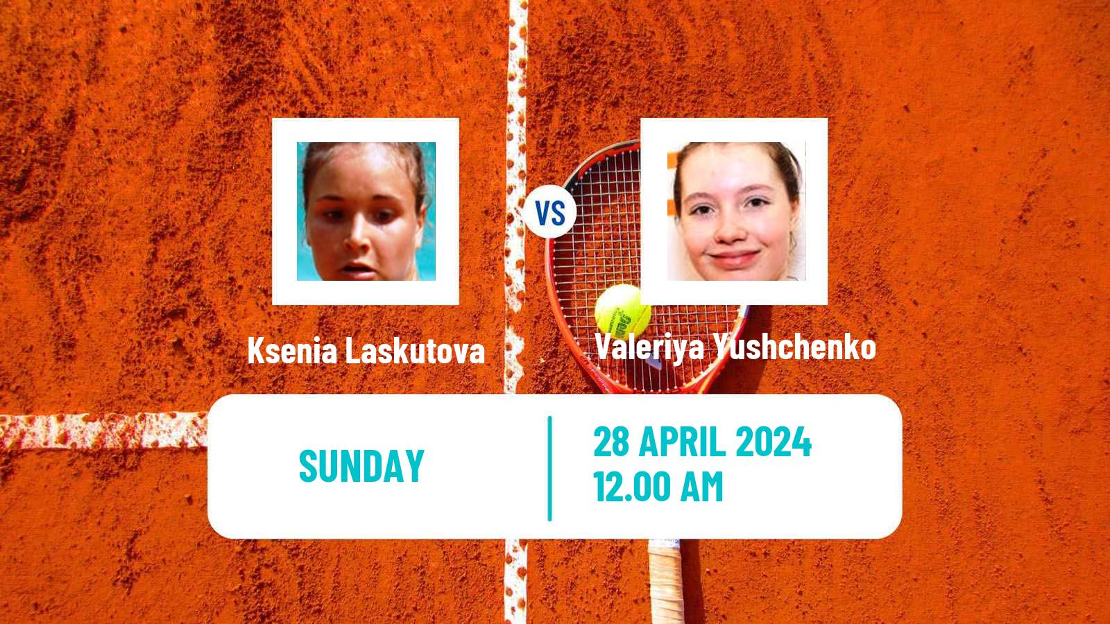 Tennis ITF W15 Shymkent 2 Women Ksenia Laskutova - Valeriya Yushchenko