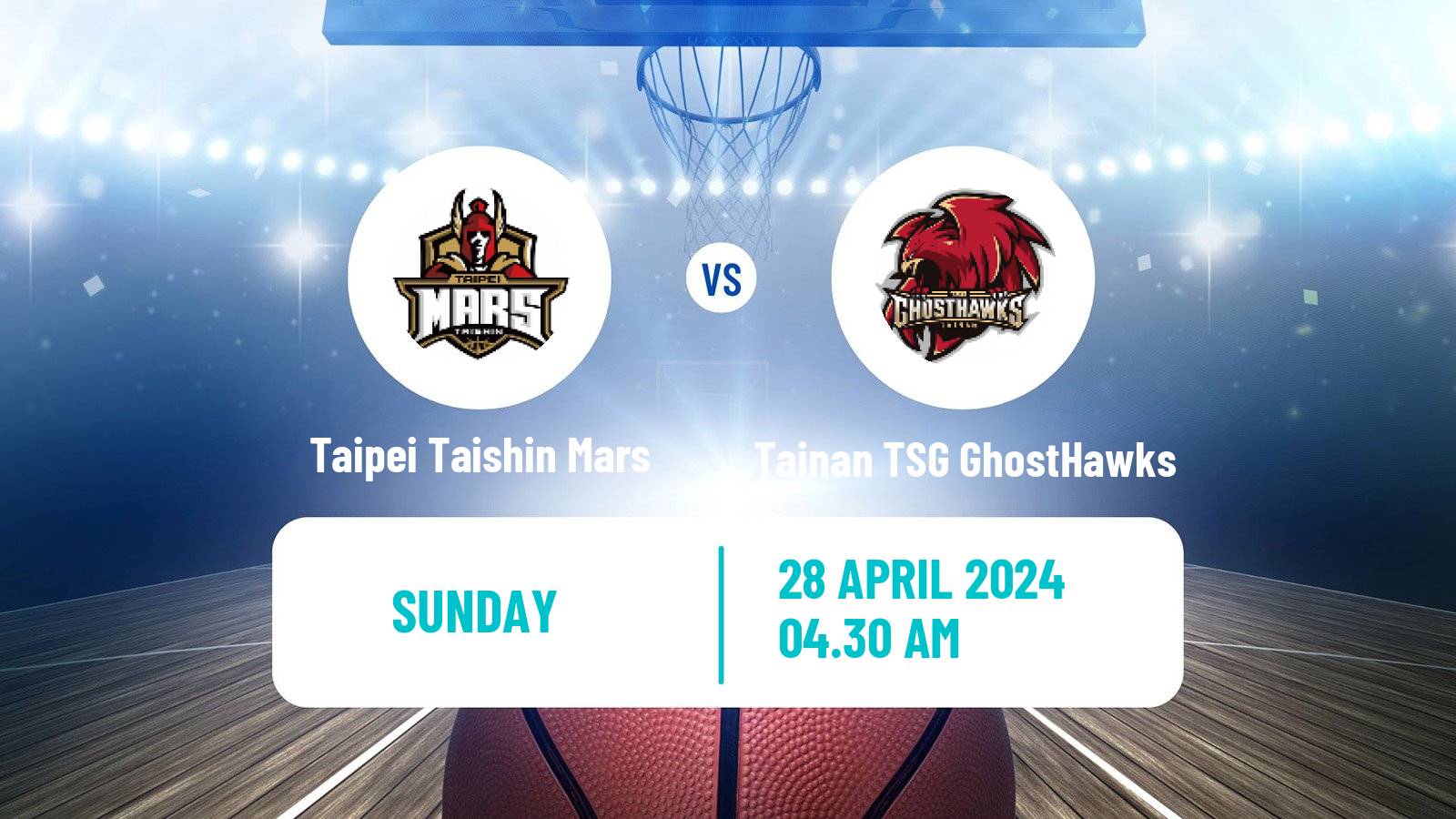 Basketball Taiwan T1 League Basketball Taipei Taishin Mars - Tainan TSG GhostHawks