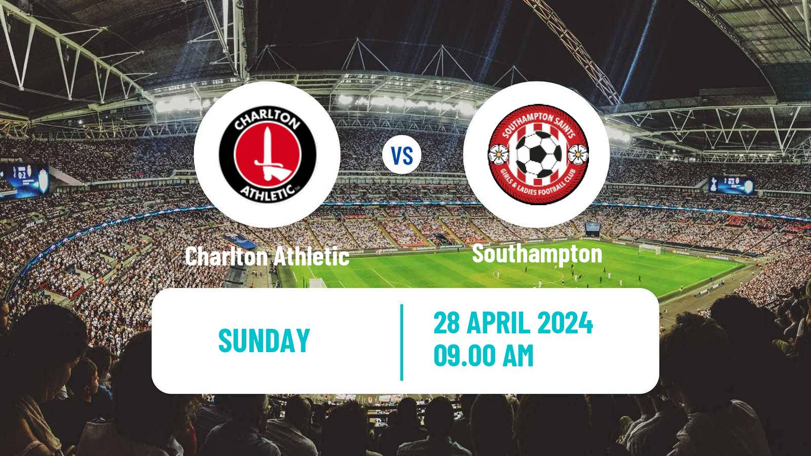 Soccer English Women Championship Charlton Athletic - Southampton