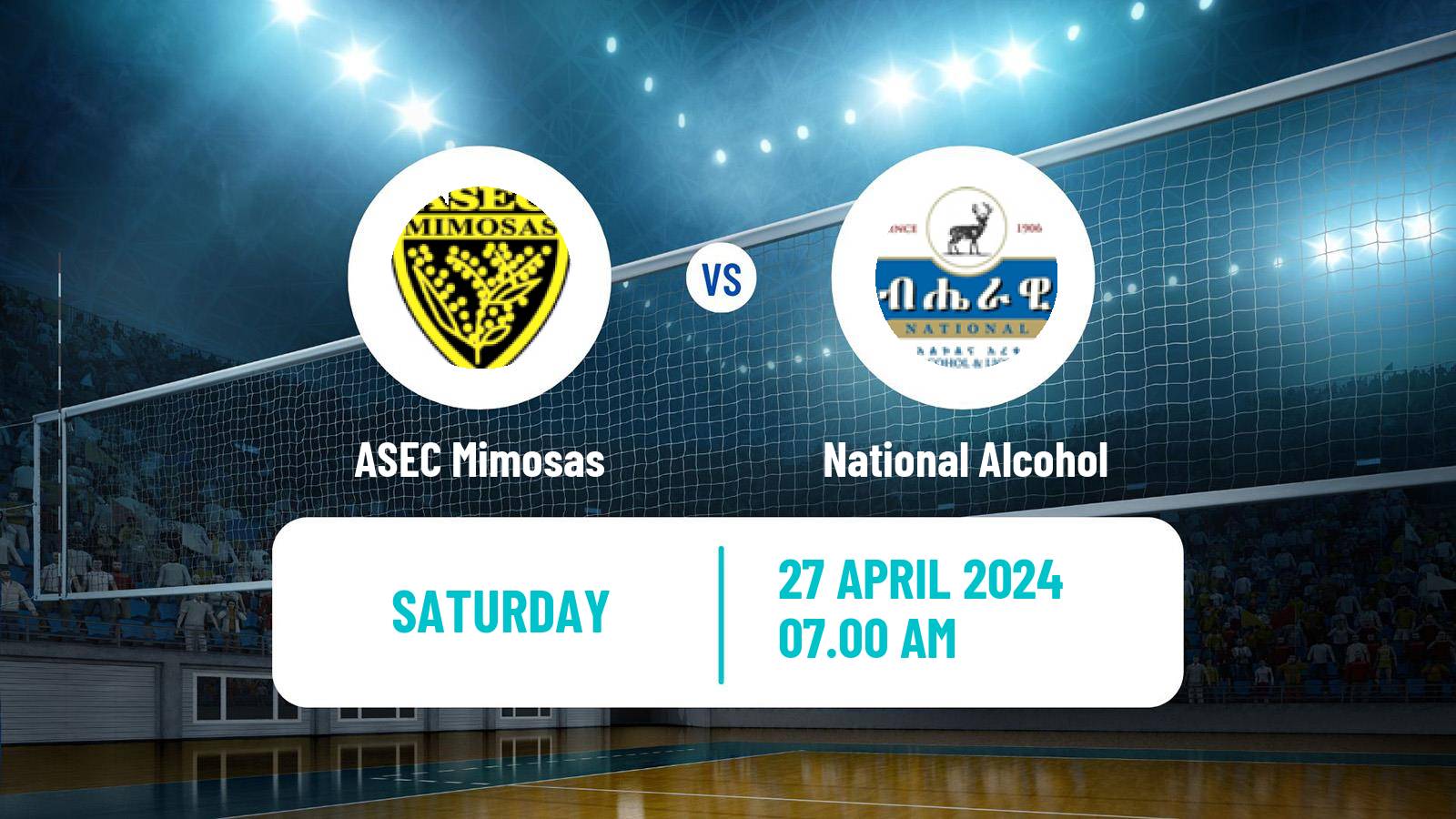 Volleyball African Club Championship Volleyball Women ASEC Mimosas - National Alcohol