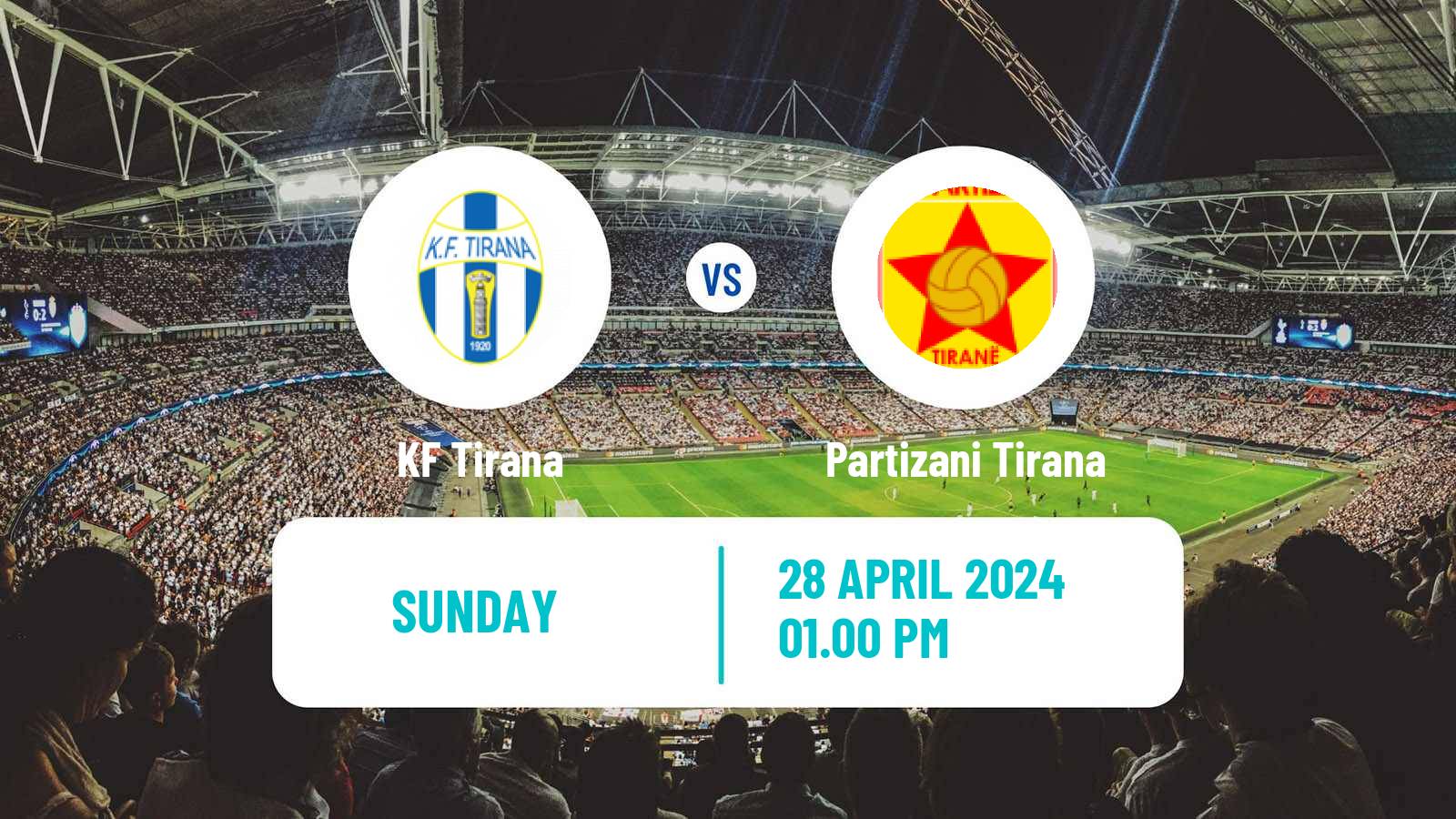 Soccer Albanian Super League Tirana - Partizani Tirana