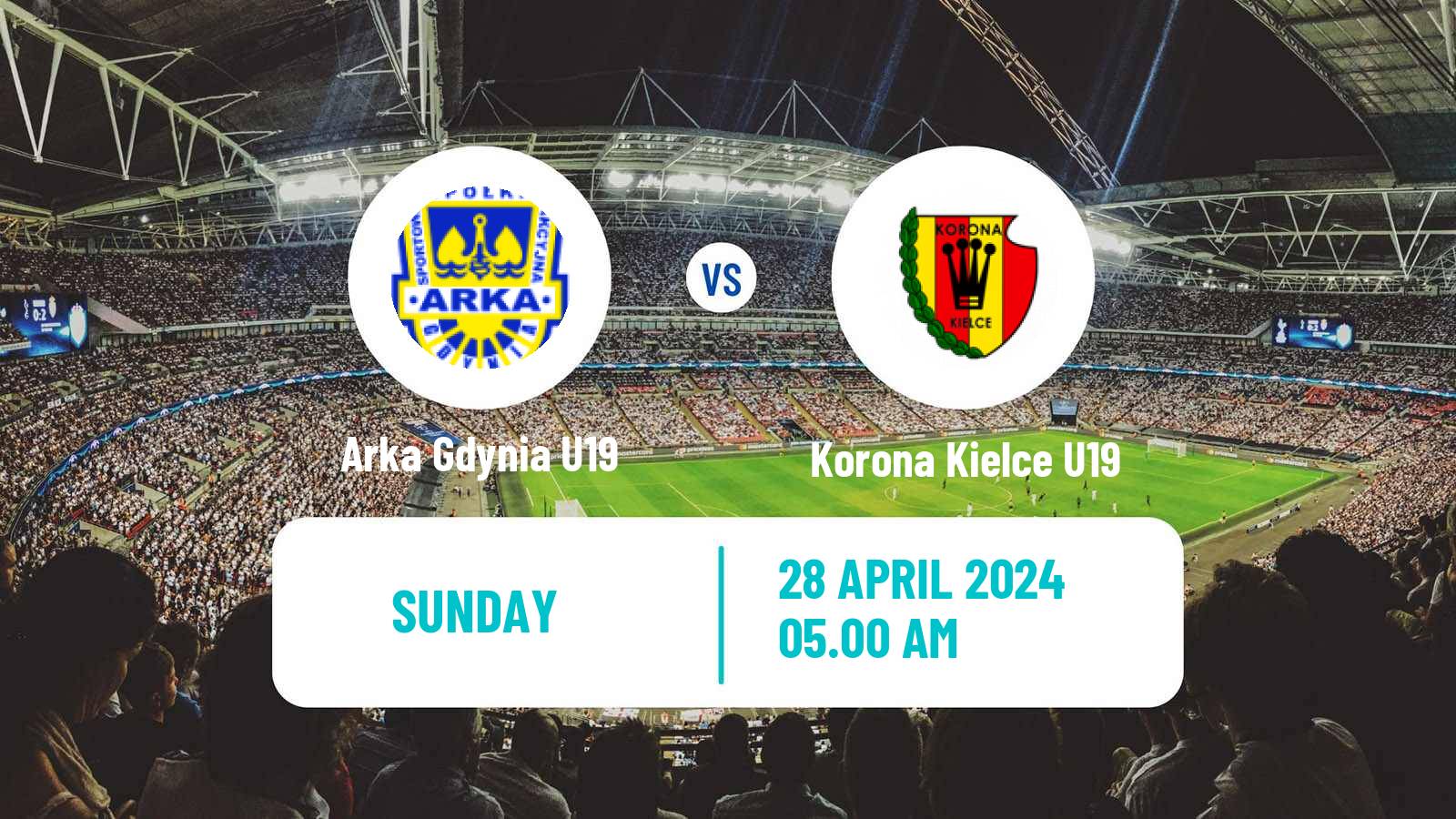 Soccer Polish Central Youth League Arka Gdynia U19 - Korona Kielce U19