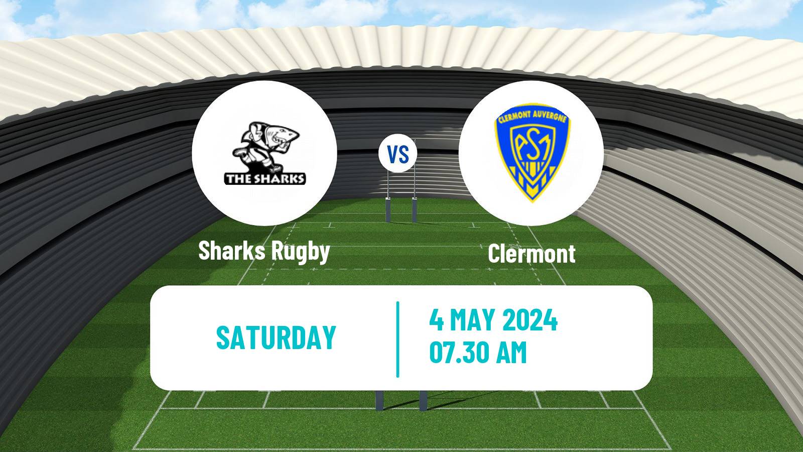 Rugby union Challenge Cup Rugby Sharks - Clermont