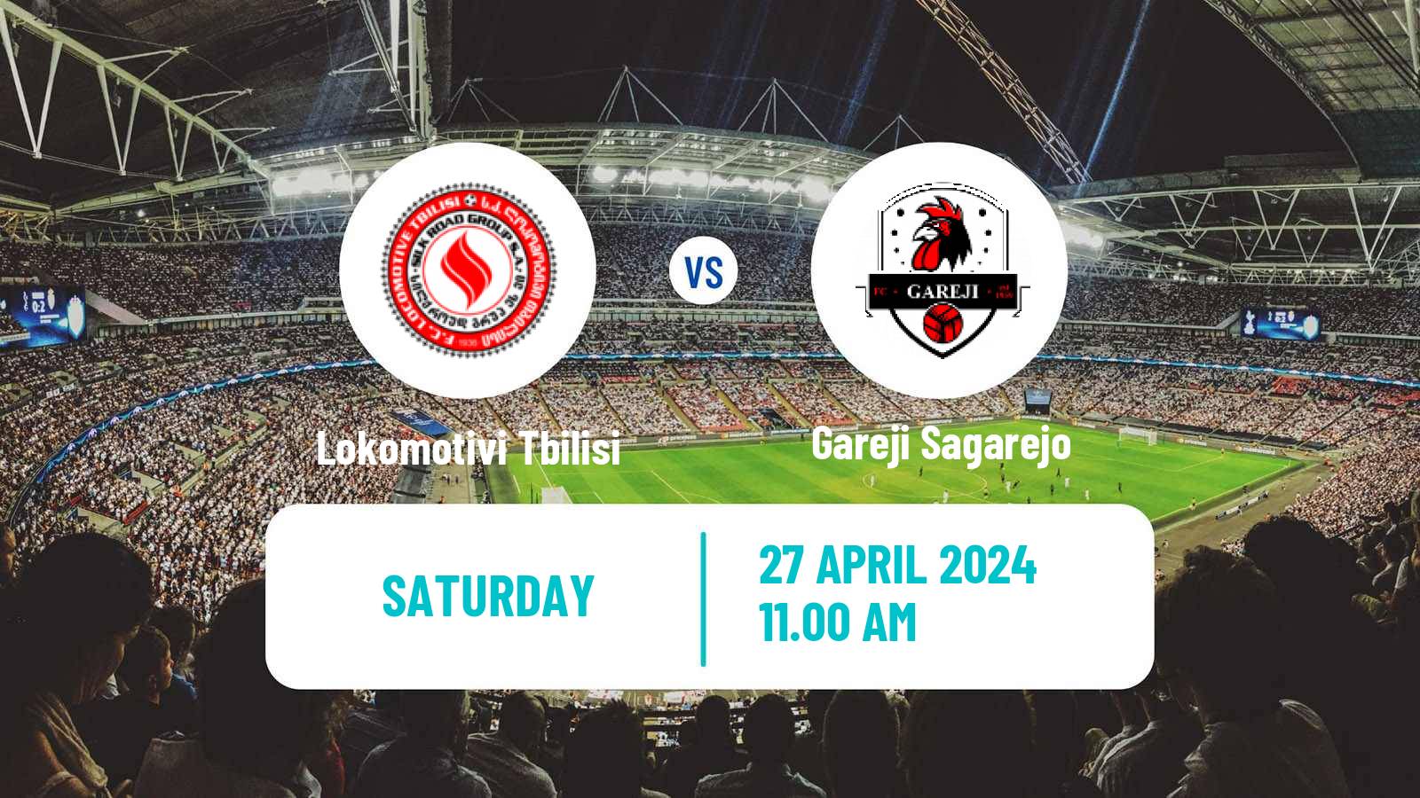 Soccer Georgian Erovnuli Liga 2 Lokomotivi Tbilisi - Gareji Sagarejo