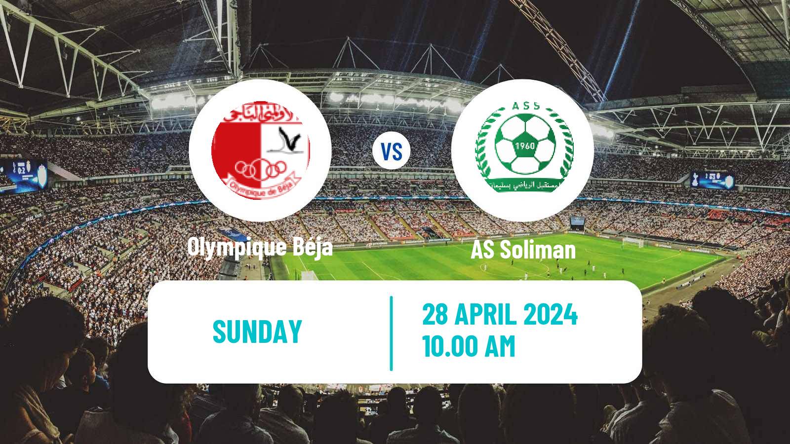Soccer Tunisian Ligue Professionnelle 1 Olympique Béja - Soliman
