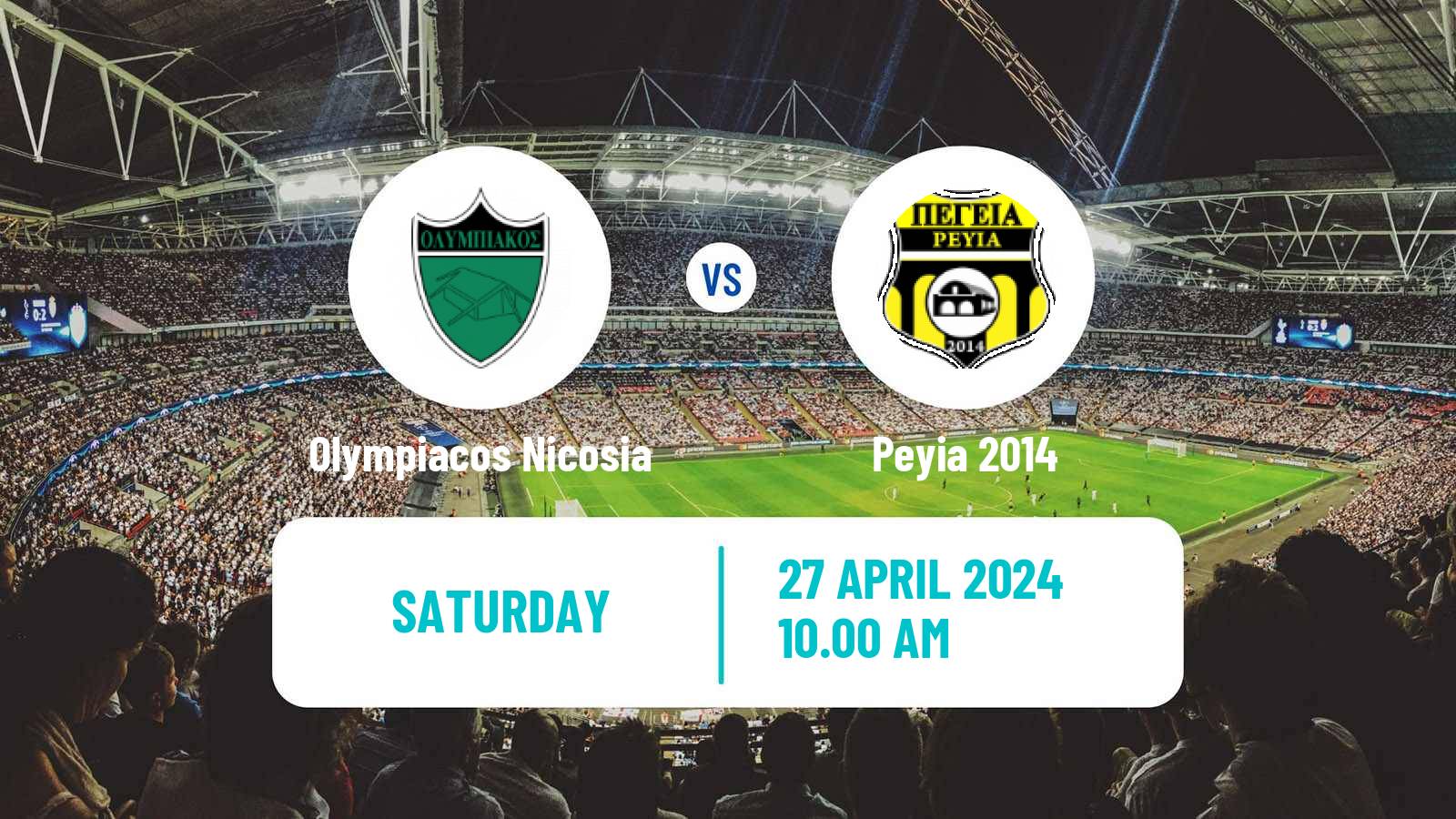 Soccer Cypriot Division 2 Olympiacos Nicosia - Peyia 2014