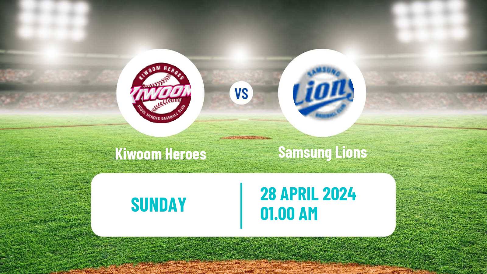 Baseball KBO Kiwoom Heroes - Samsung Lions