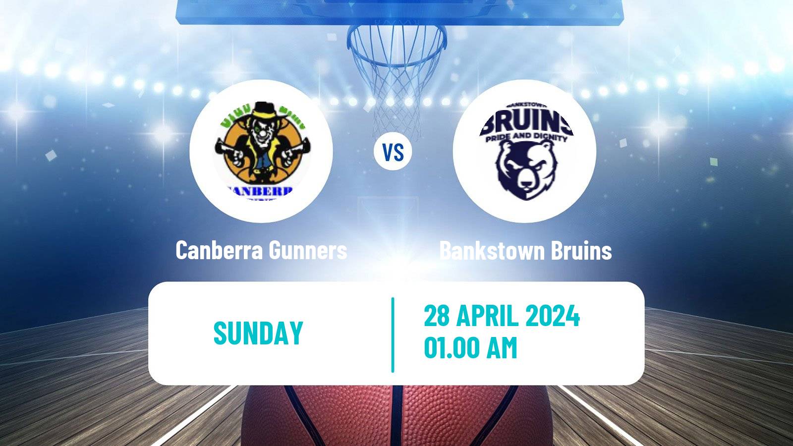 Basketball Australian NBL1 East Canberra Gunners - Bankstown Bruins