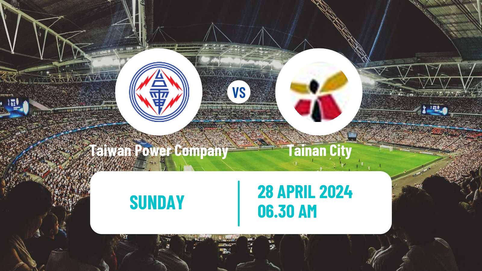 Soccer Taiwan Premier League Taiwan Power Company - Tainan City