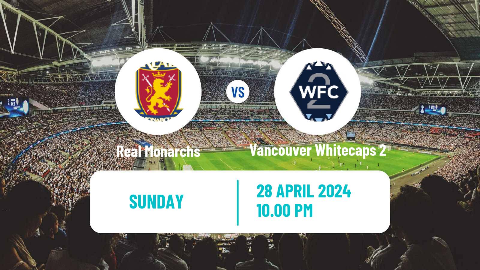 Soccer MLS Next Pro Real Monarchs - Vancouver Whitecaps 2