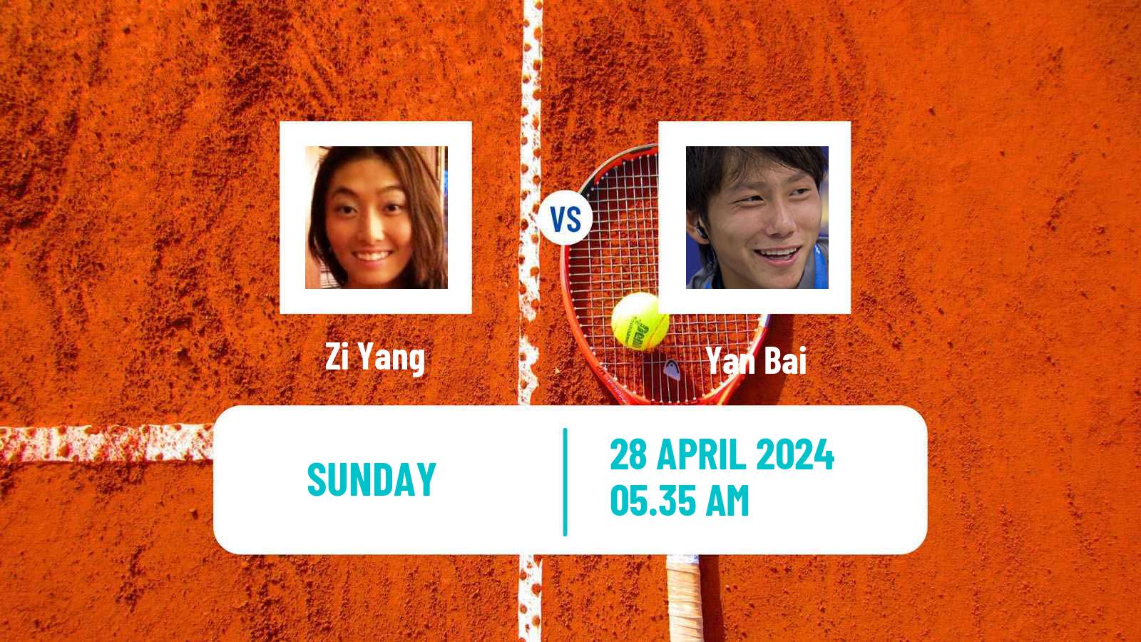 Tennis Guangzhou Challenger Men Zi Yang - Yan Bai