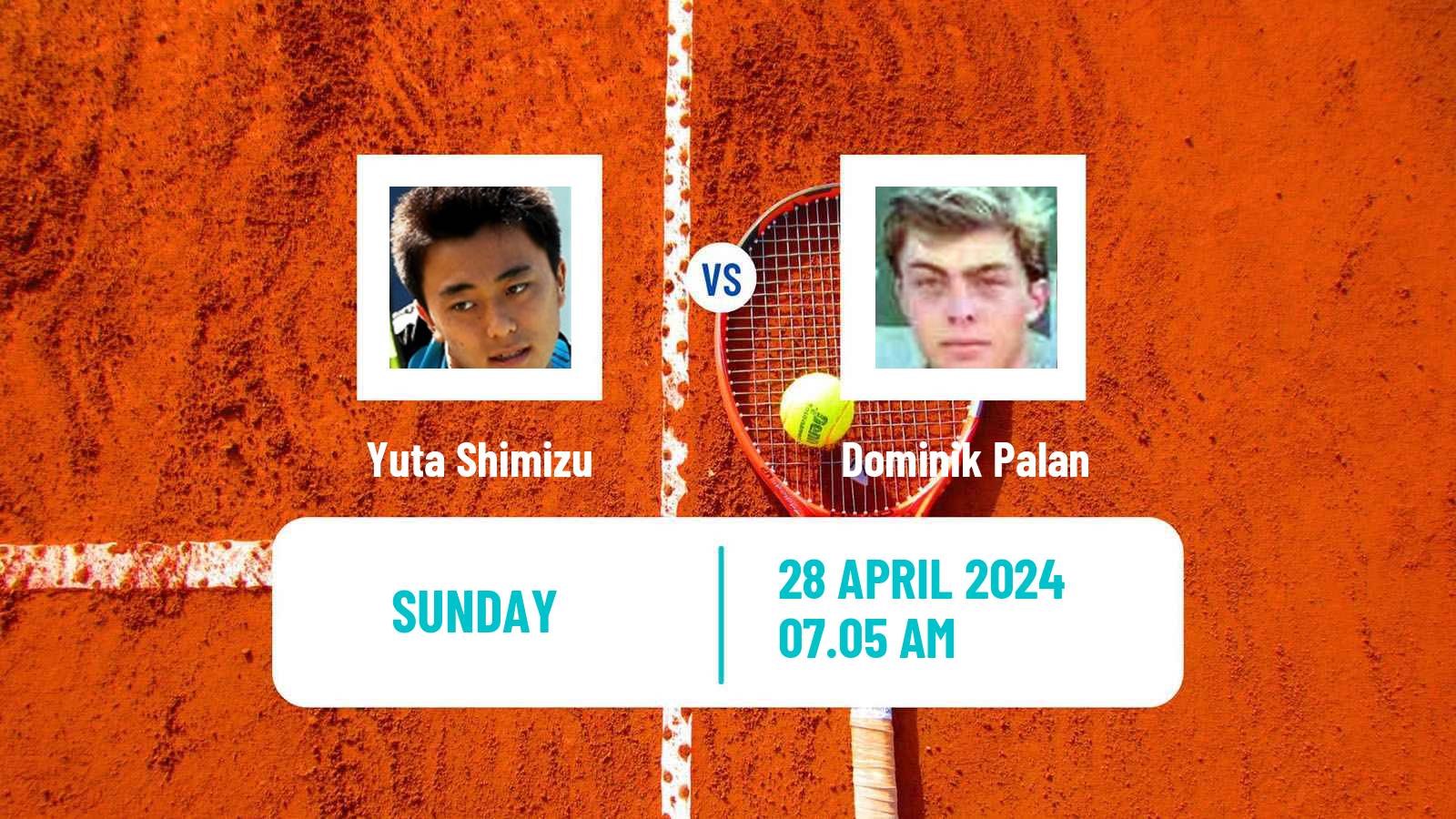 Tennis Guangzhou Challenger Men Yuta Shimizu - Dominik Palan