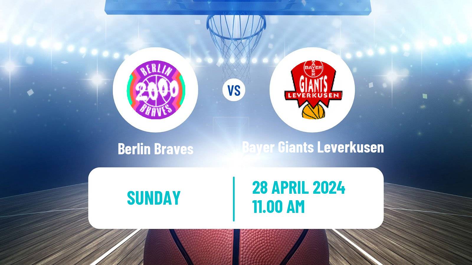 Basketball German Pro B Basketball Berlin Braves - Bayer Giants Leverkusen