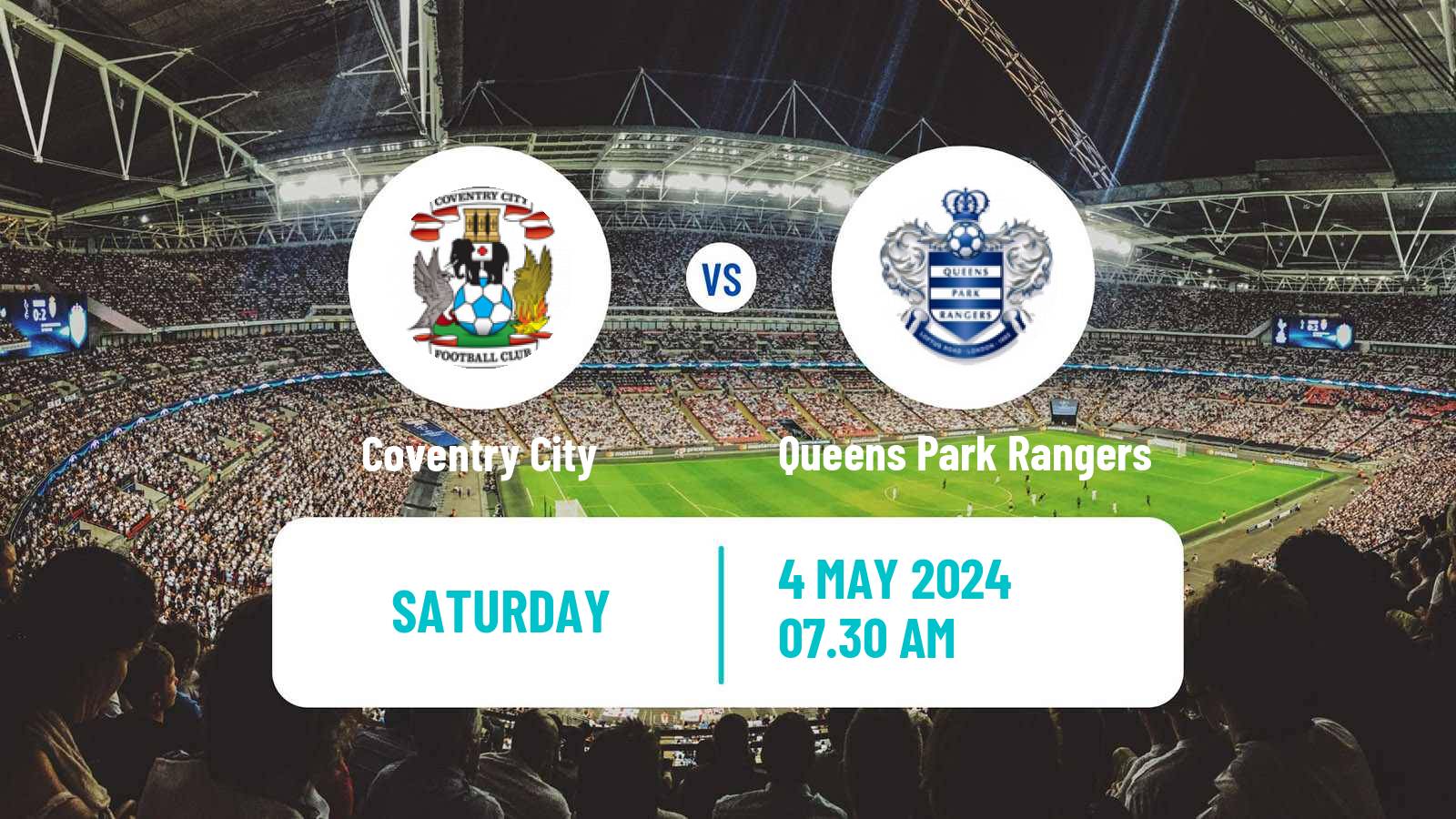 Soccer English League Championship Coventry City - Queens Park Rangers