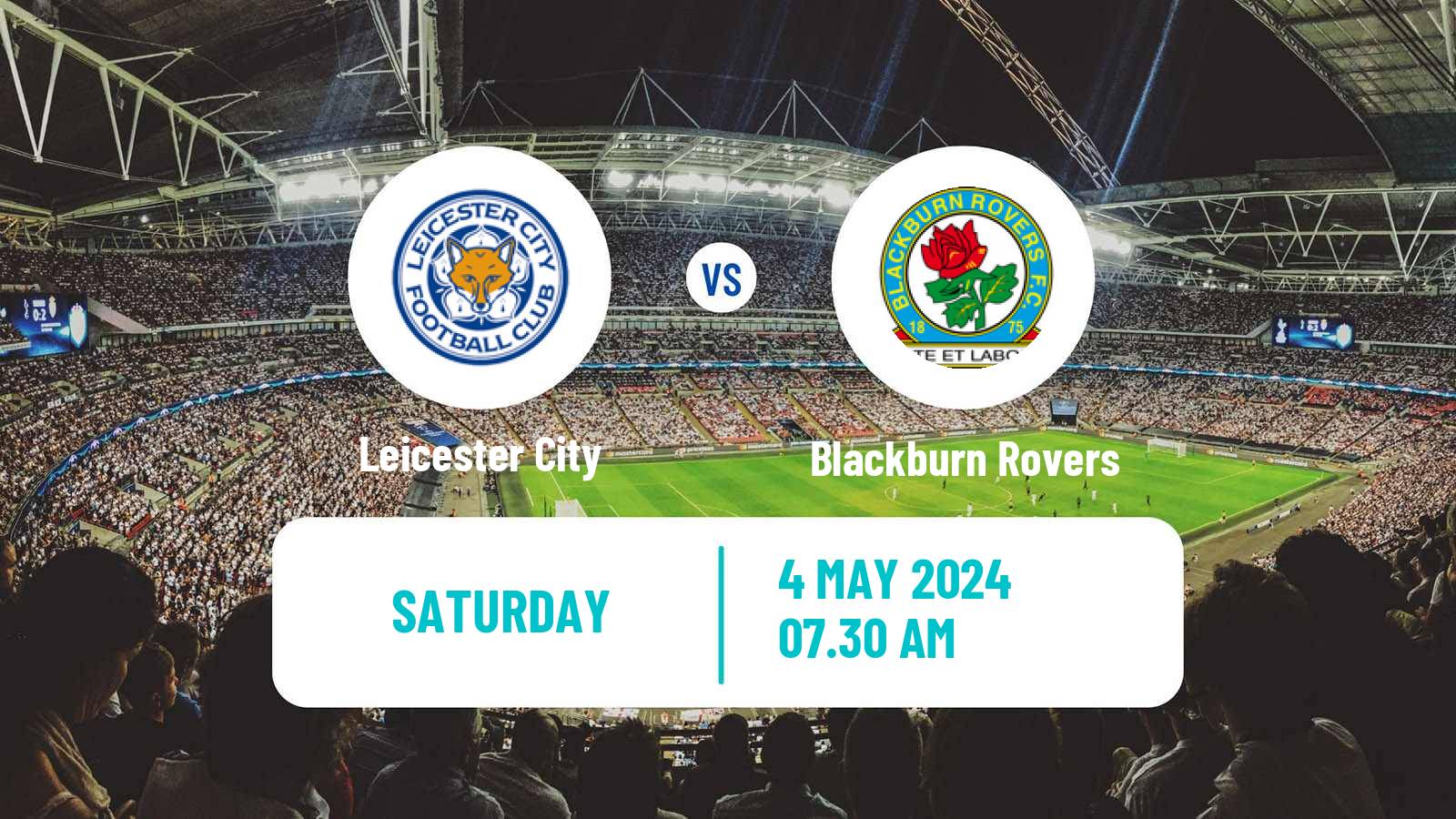 Soccer English League Championship Leicester City - Blackburn Rovers