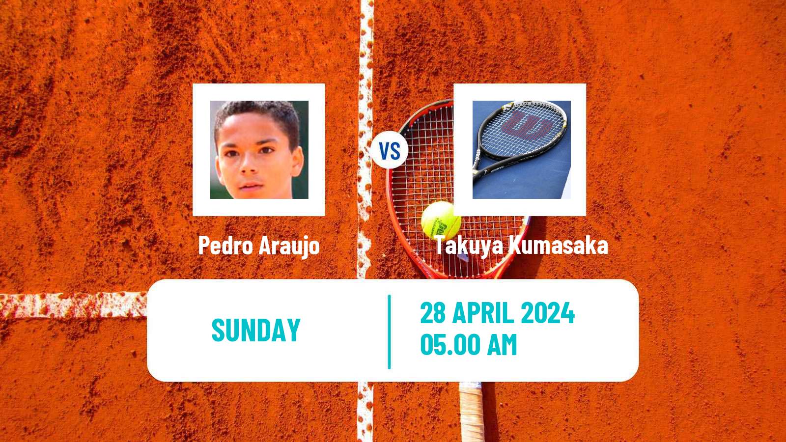 Tennis ITF M15 Monastir 17 Men Pedro Araujo - Takuya Kumasaka