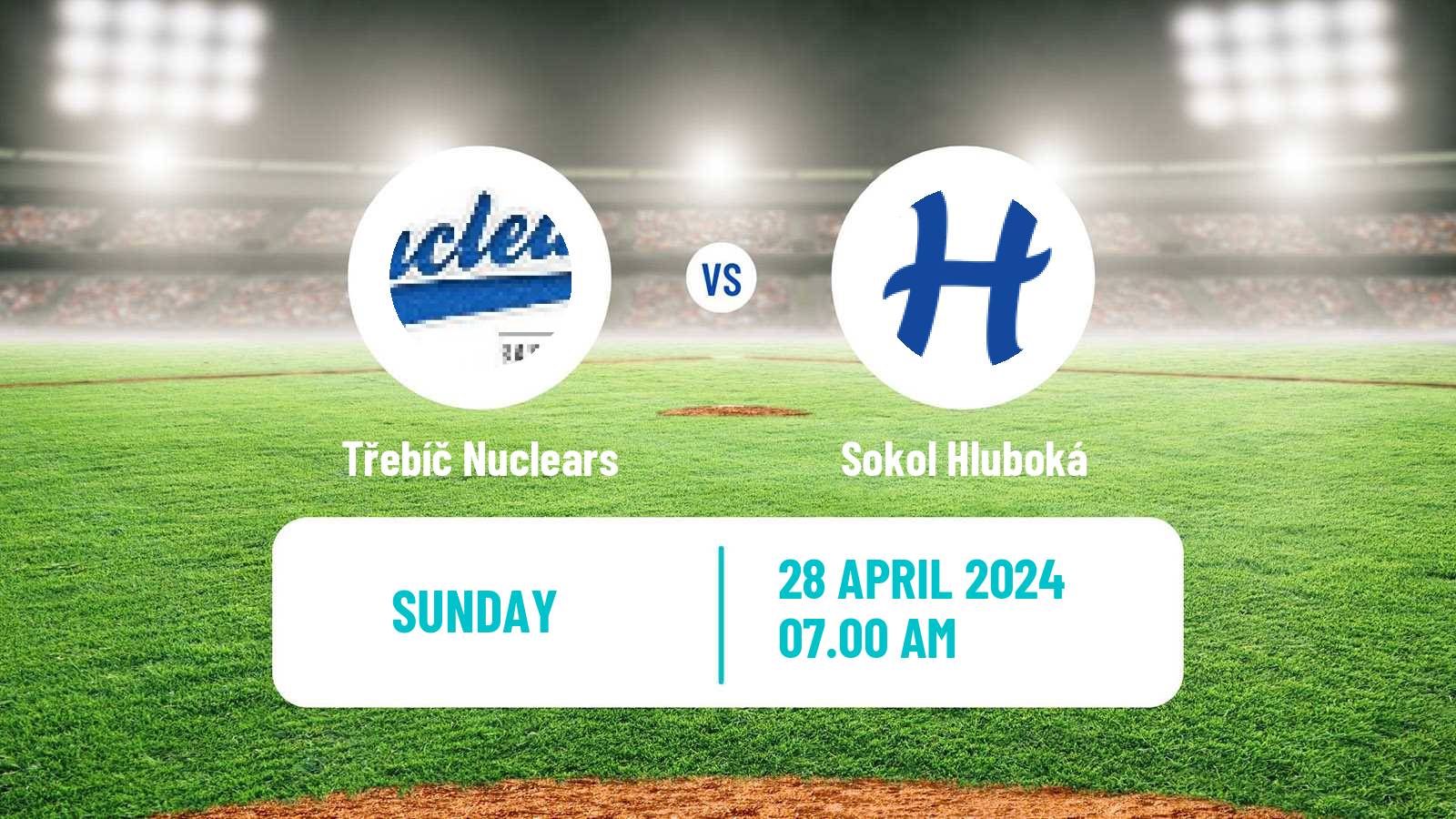 Baseball Czech Extraliga Baseball Třebíč Nuclears - Sokol Hluboká