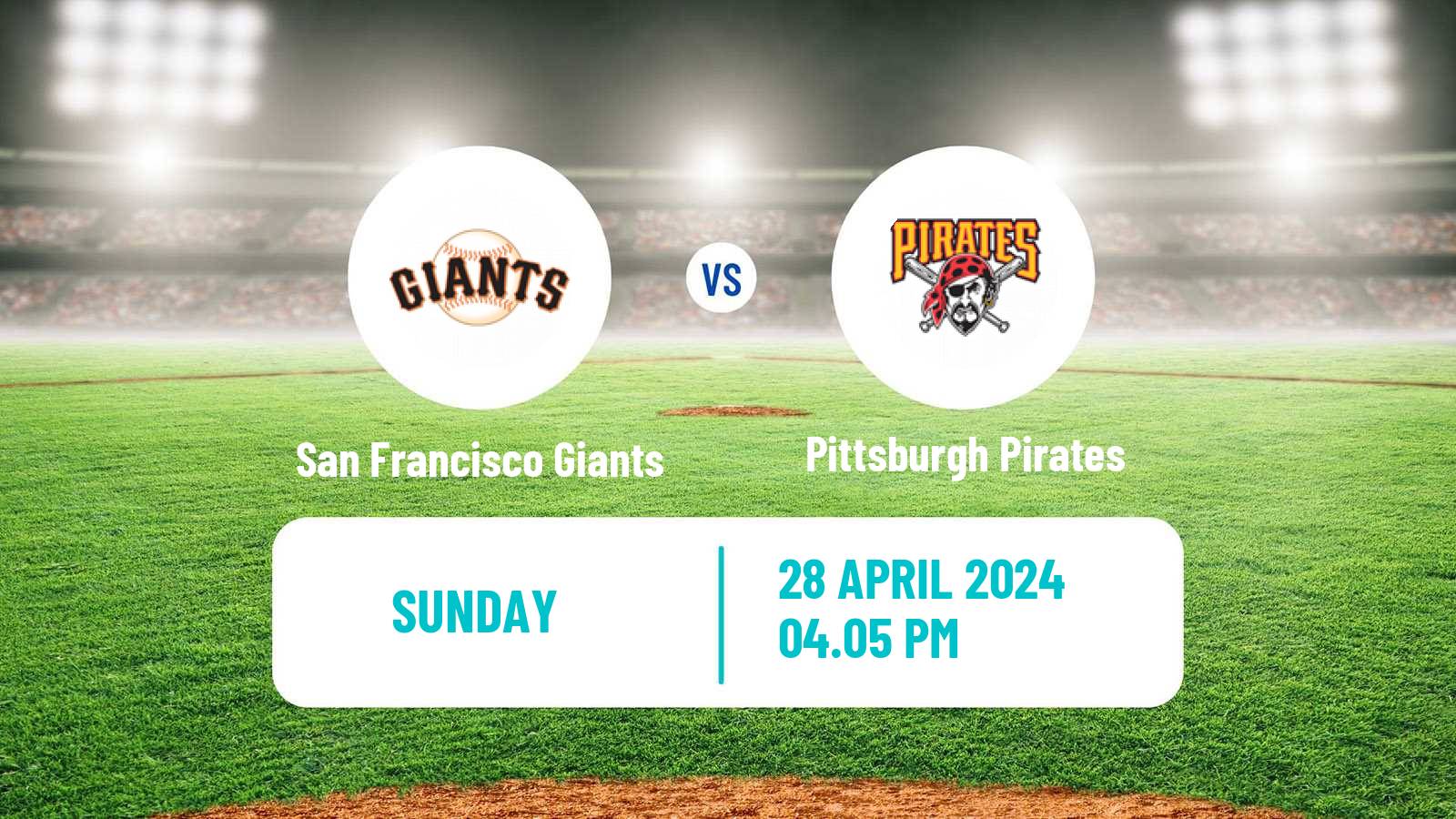 Baseball MLB San Francisco Giants - Pittsburgh Pirates