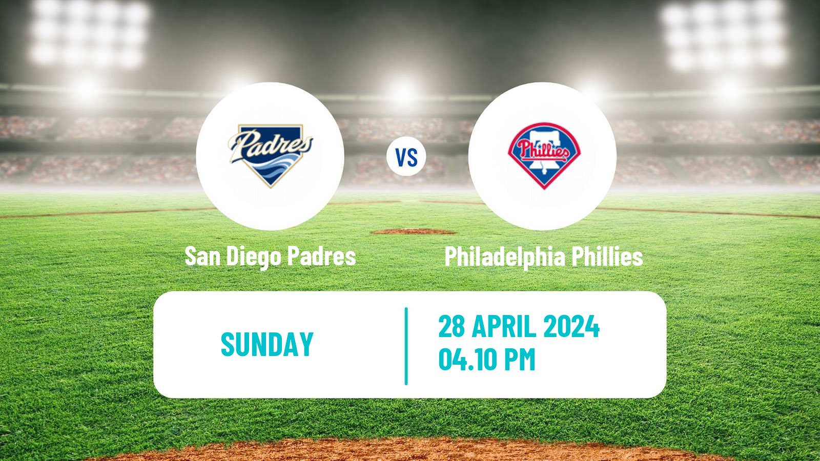 Baseball MLB San Diego Padres - Philadelphia Phillies