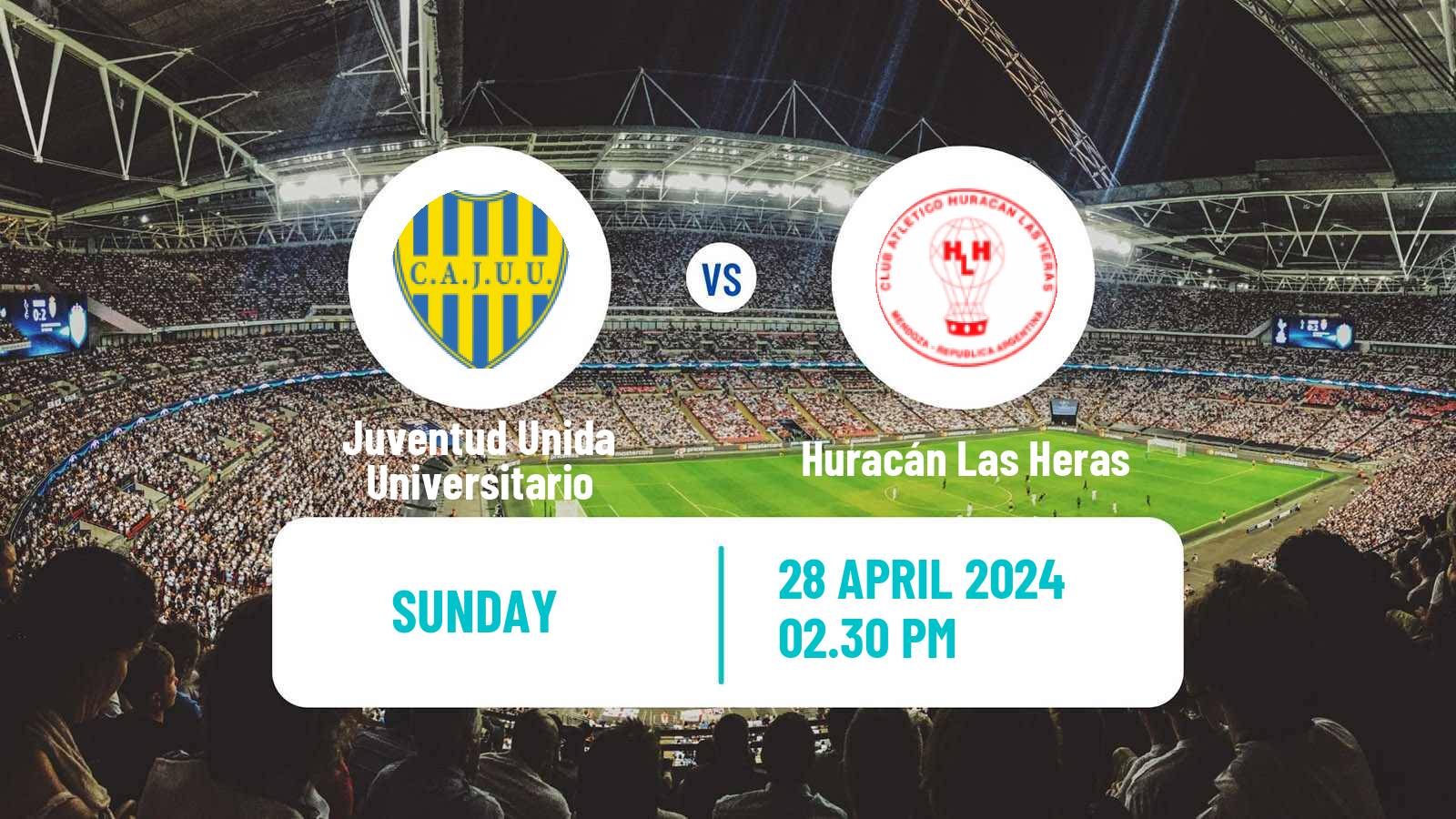 Soccer Argentinian Torneo Federal Juventud Unida Universitario - Huracán Las Heras