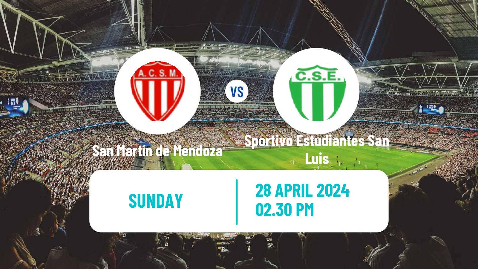 Soccer Argentinian Torneo Federal San Martín de Mendoza - Sportivo Estudiantes San Luis