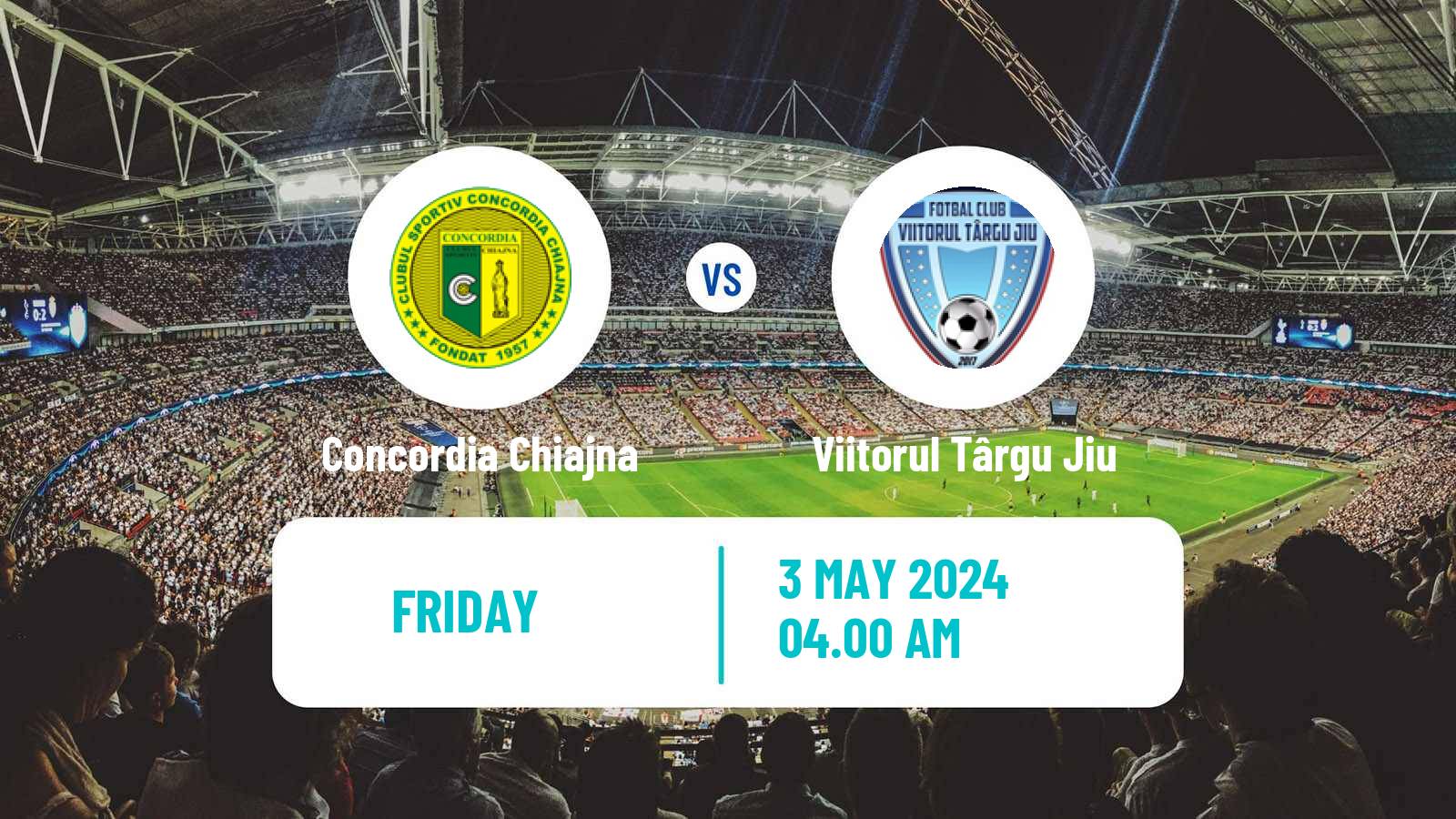 Soccer Romanian Division 2 Concordia Chiajna - Viitorul Târgu Jiu