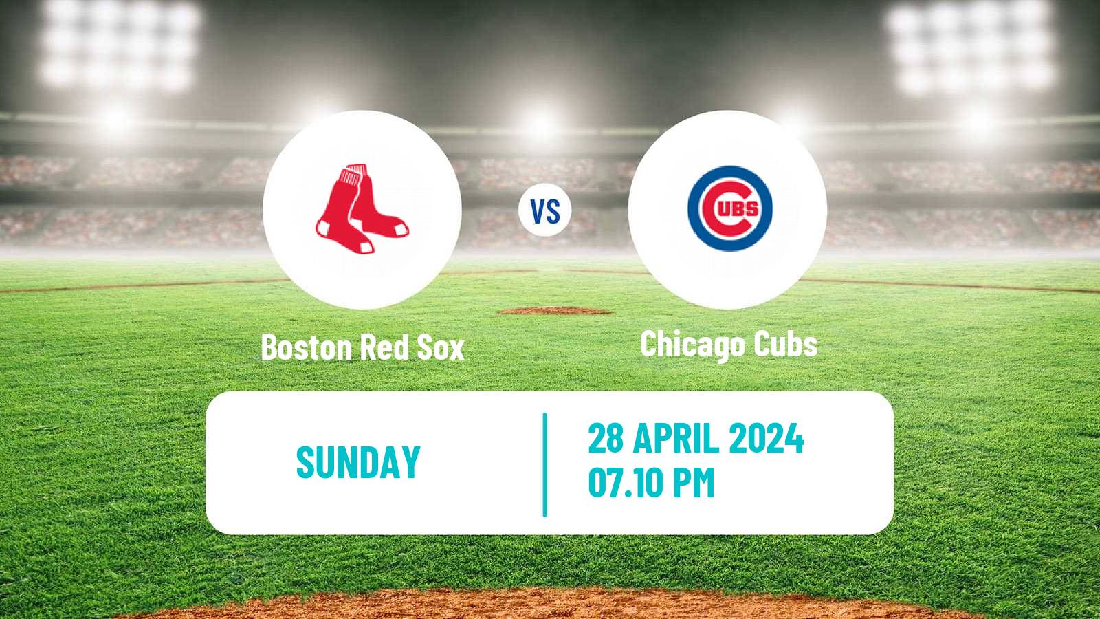 Baseball MLB Boston Red Sox - Chicago Cubs