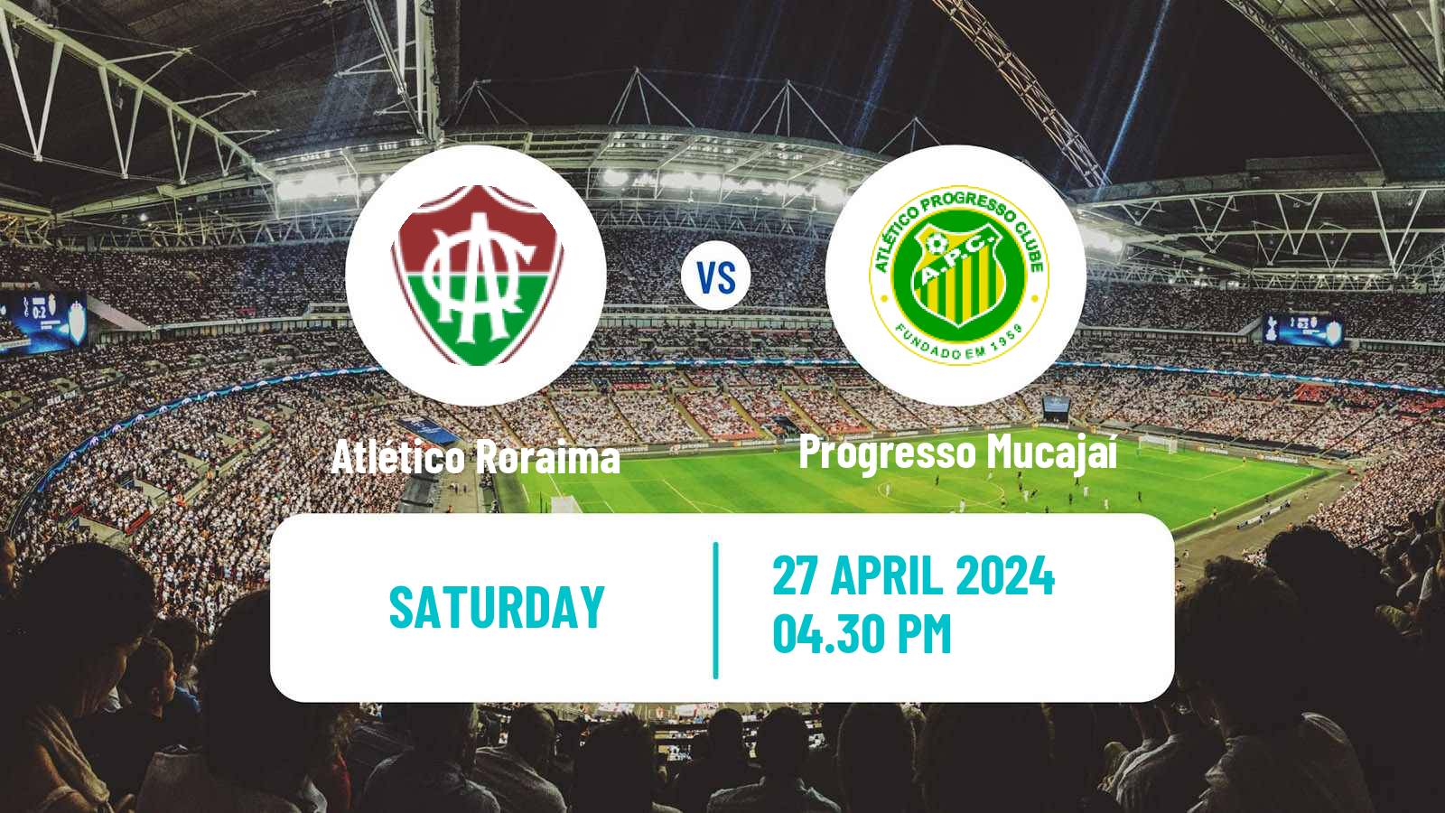 Soccer Brazilian Campeonato Roraimense Atlético Roraima - Progresso Mucajaí
