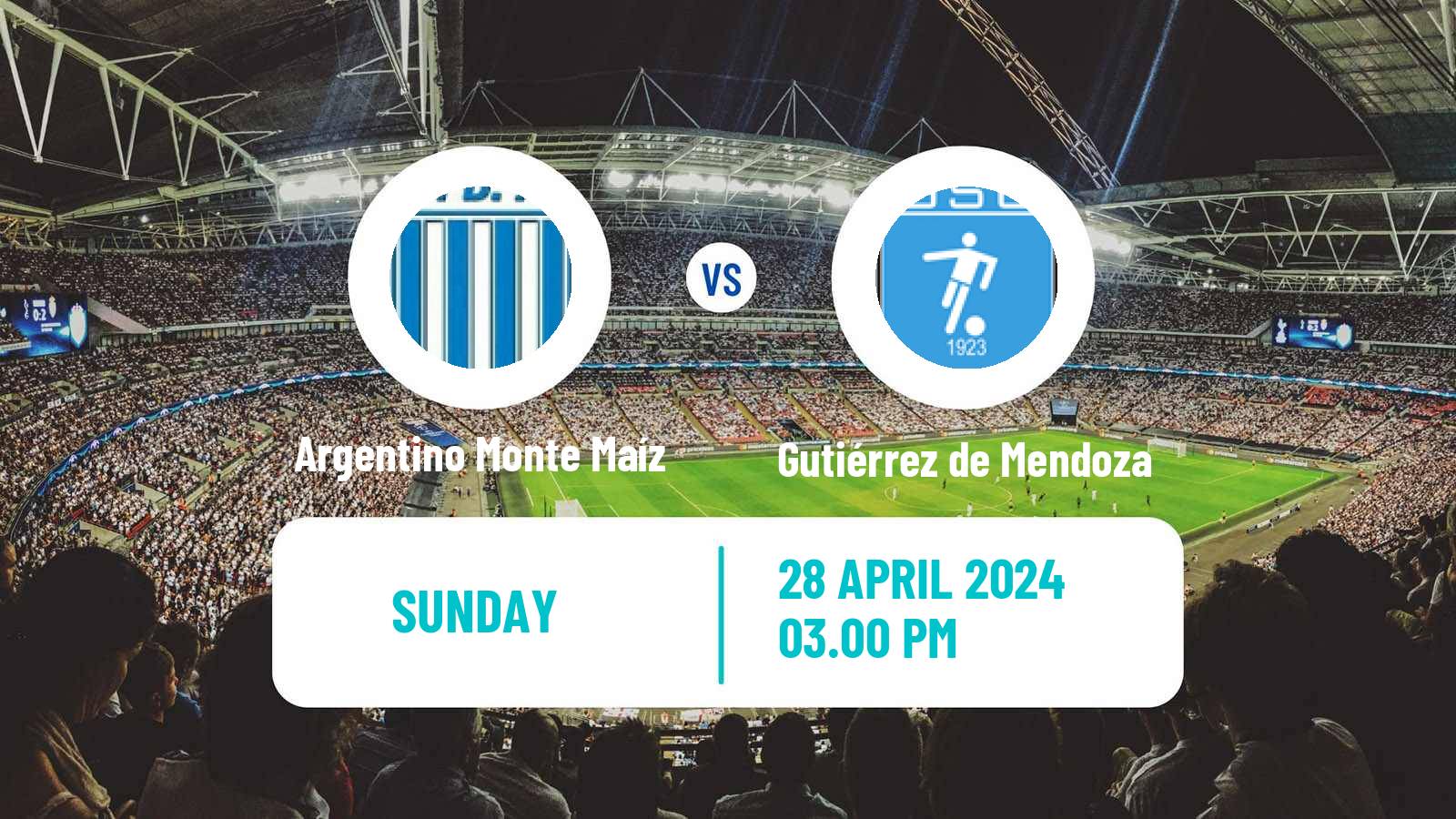 Soccer Argentinian Torneo Federal Argentino Monte Maíz - Gutiérrez de Mendoza