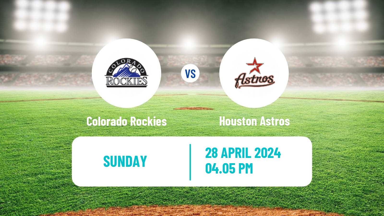 Baseball MLB Colorado Rockies - Houston Astros