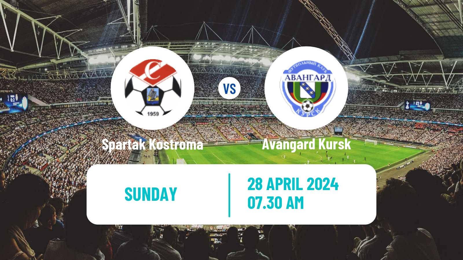 Soccer Russian FNL 2 Division A Silver Spartak Kostroma - Avangard Kursk