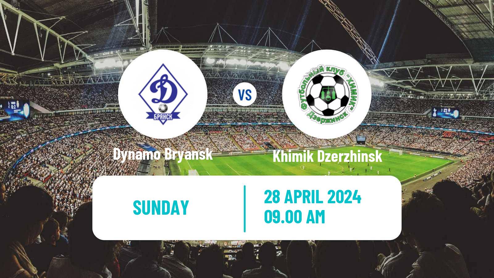 Soccer Russian FNL 2 Division A Silver Dynamo Bryansk - Khimik Dzerzhinsk
